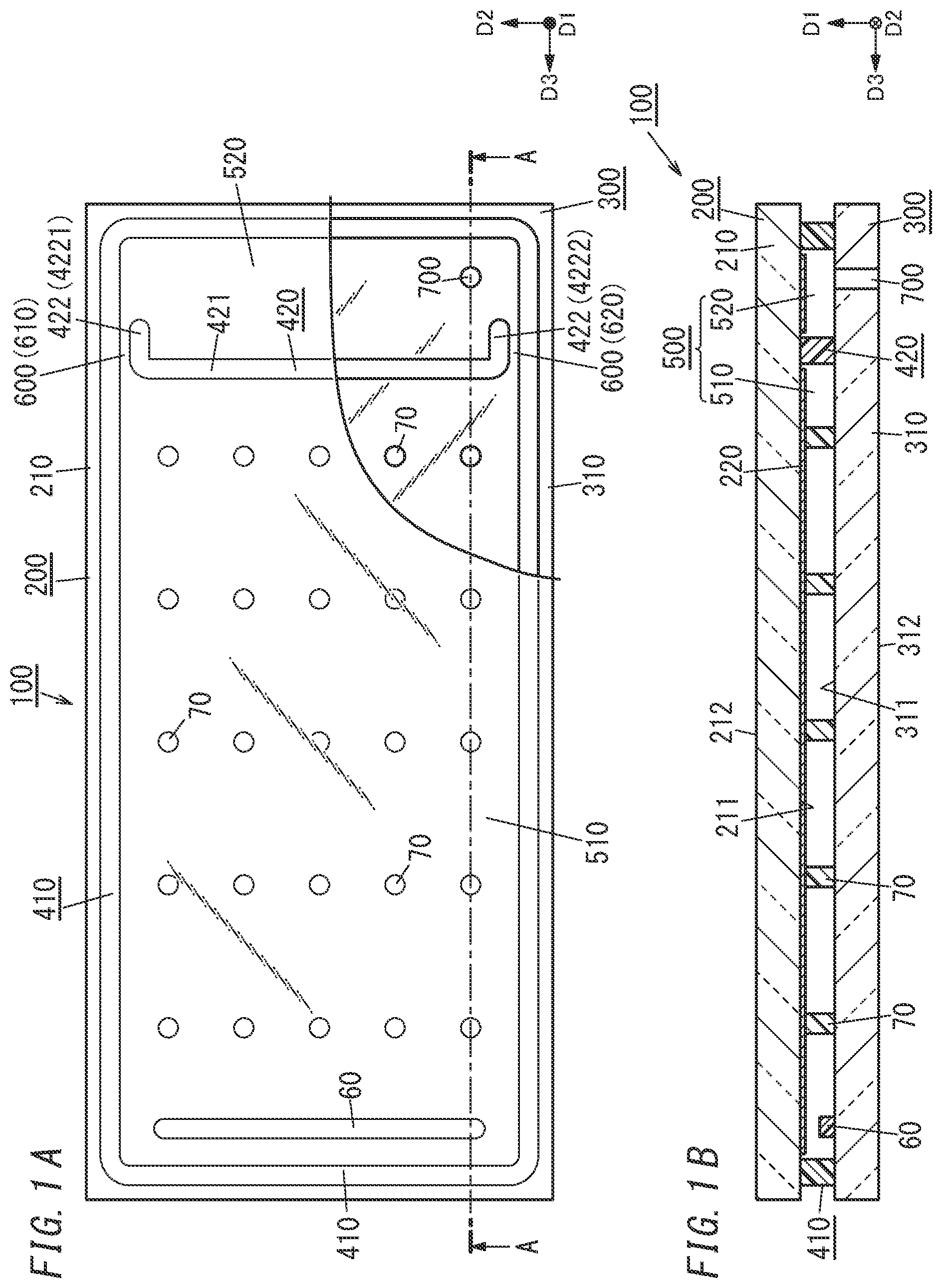 Patent US12480355 Figure 1 – Glass panel unit, getter material, getter material composition, and method for manufacturing glass panel unit