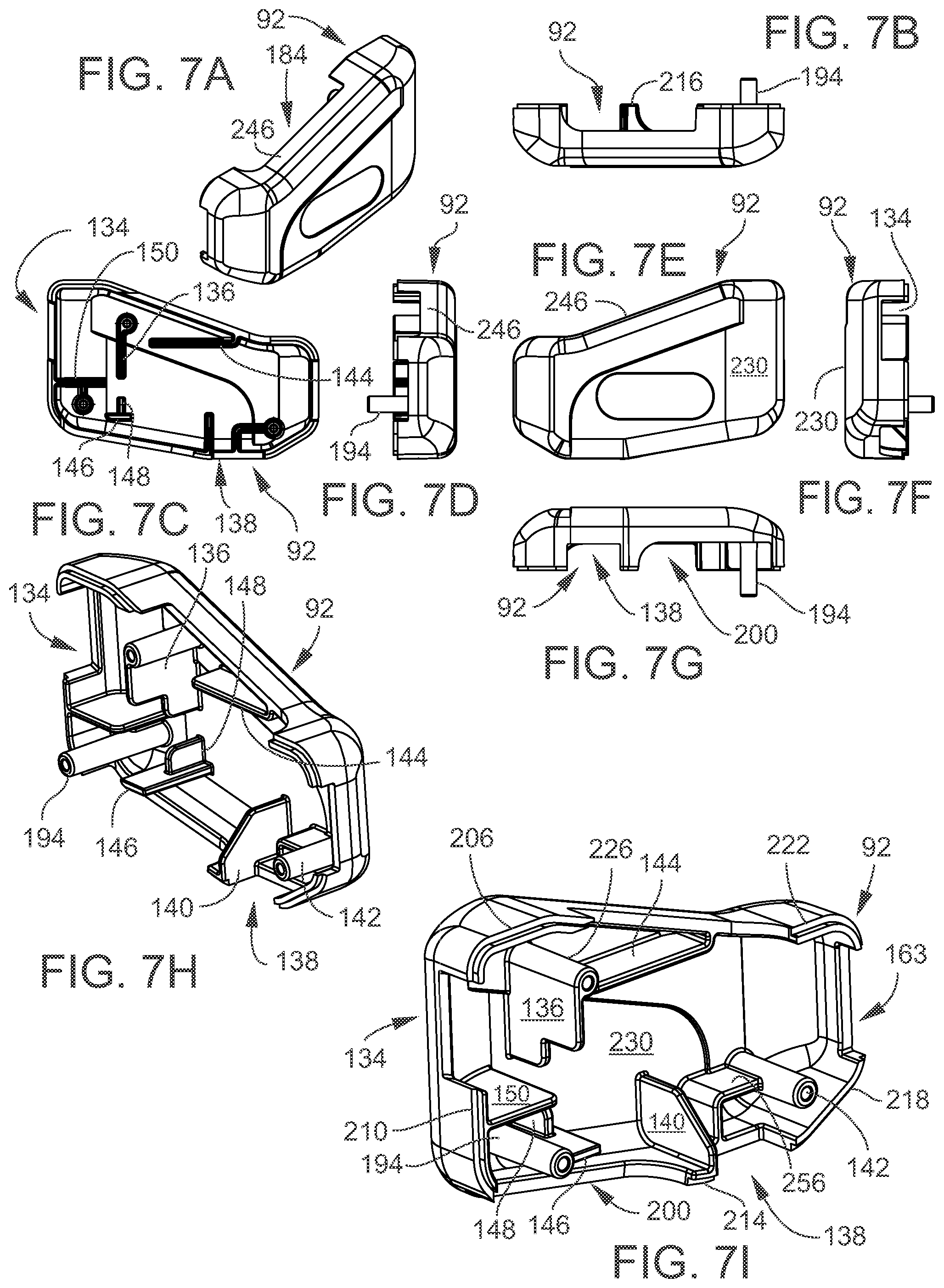 Patent US12480361 Figure 7 – Gated barrier with one hand latch apparatus