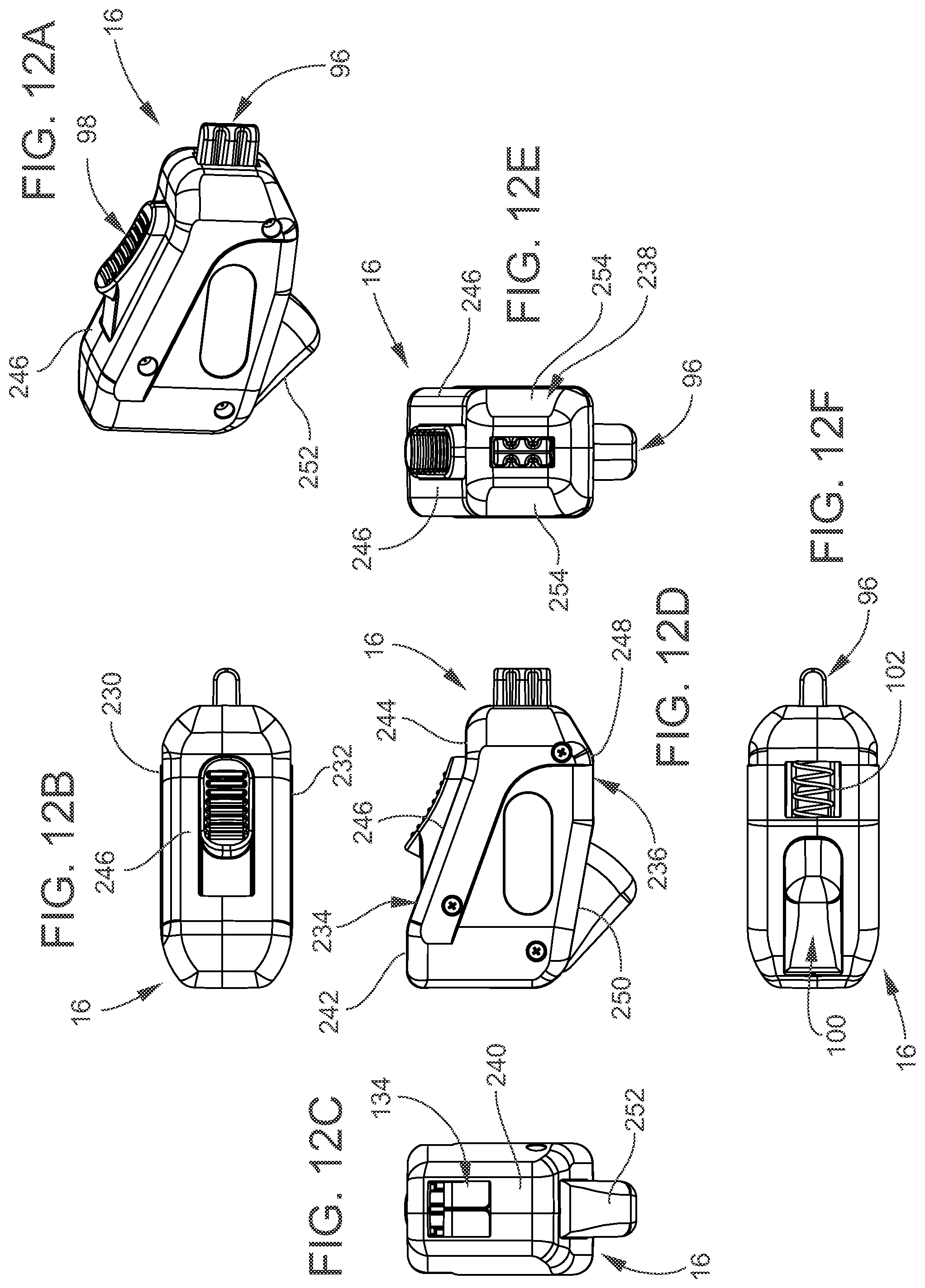 Patent US12480361 Figure 12 – Gated barrier with one hand latch apparatus