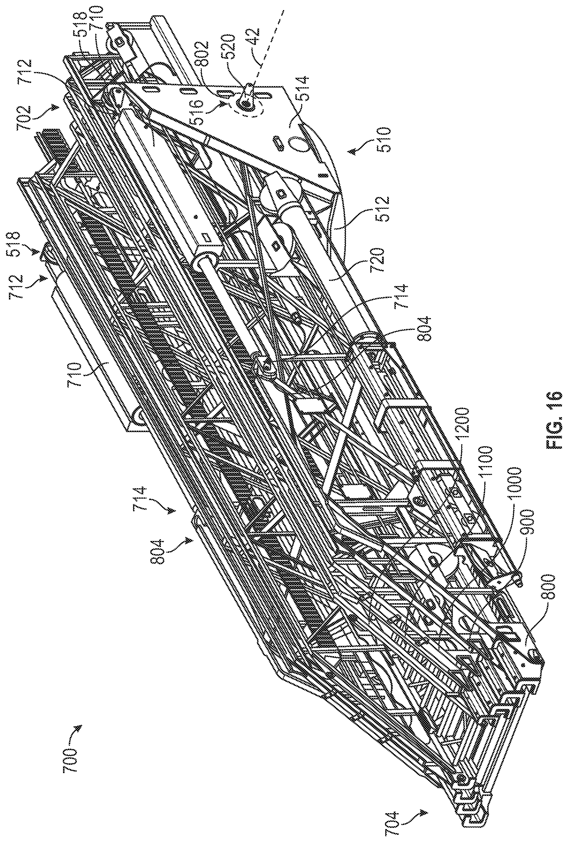 Patent US12480362 Figure 16 – Aerial ladder assembly