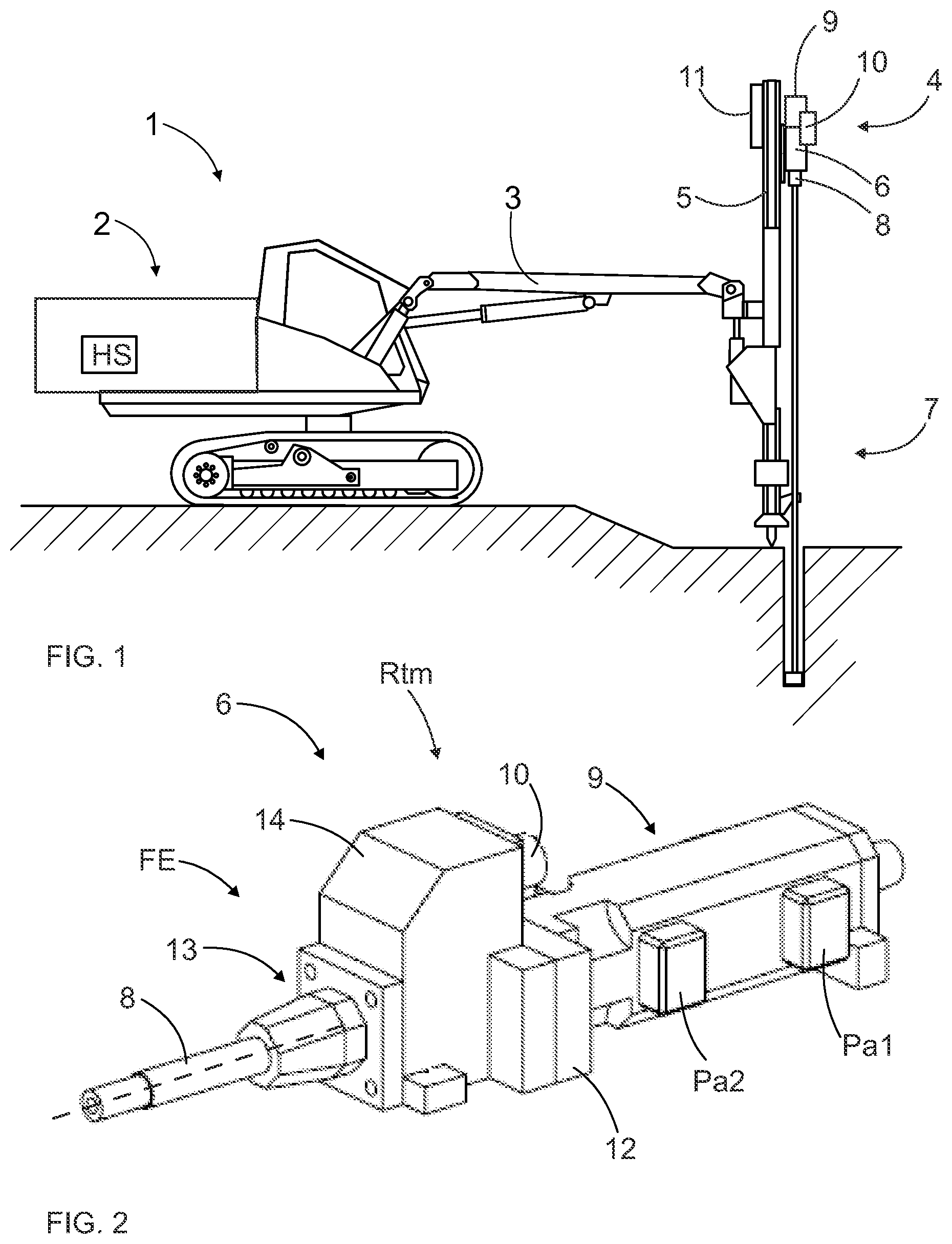 Patent US12480364 Figure 1 – Arrangement and method for heating hydraulic impact device