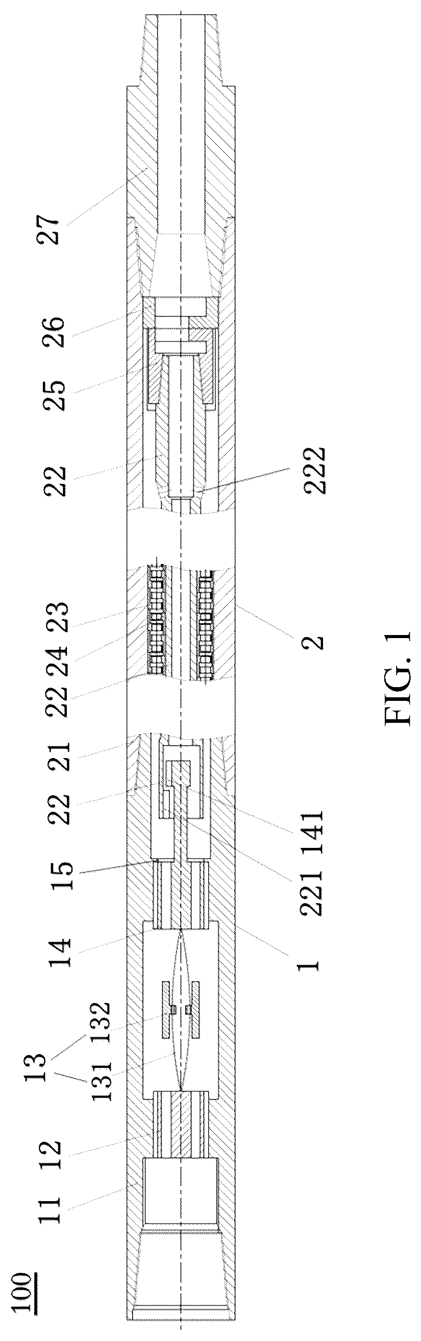 Patent US12480365 — State self-adaptive turbine type pulse generator and downhole drilling tool — Figure 1