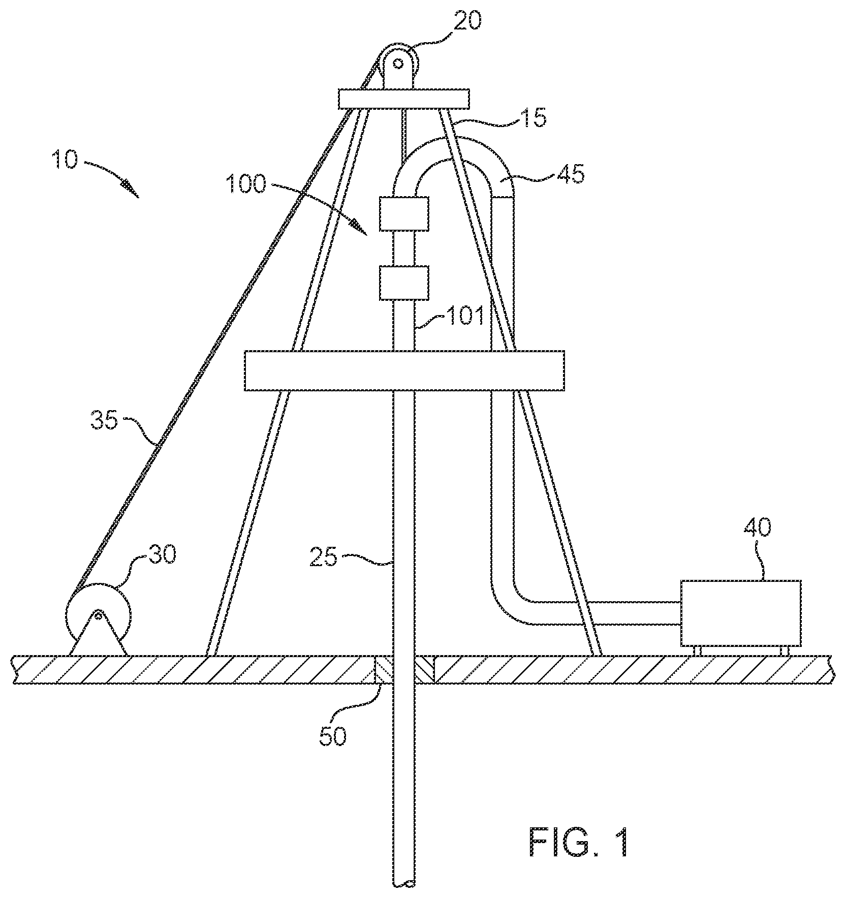 Patent US12480376 — Washpipe assembly — Figure 1