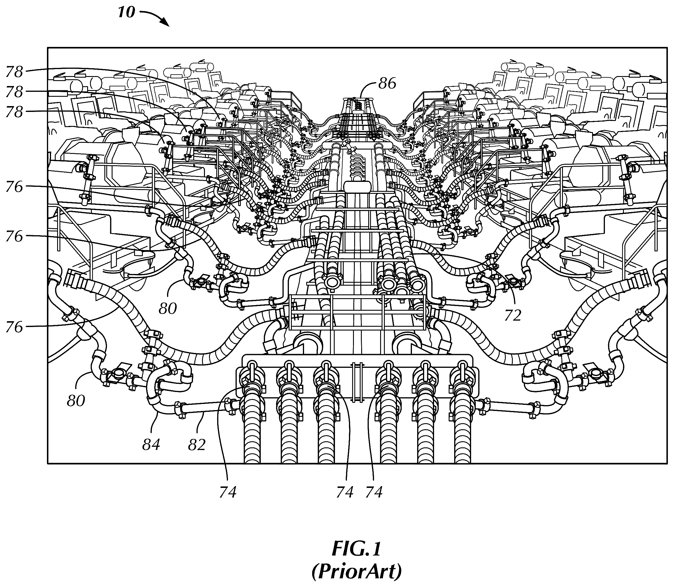 Patent US12480393 — Well fracture systems and methods — Figure 1