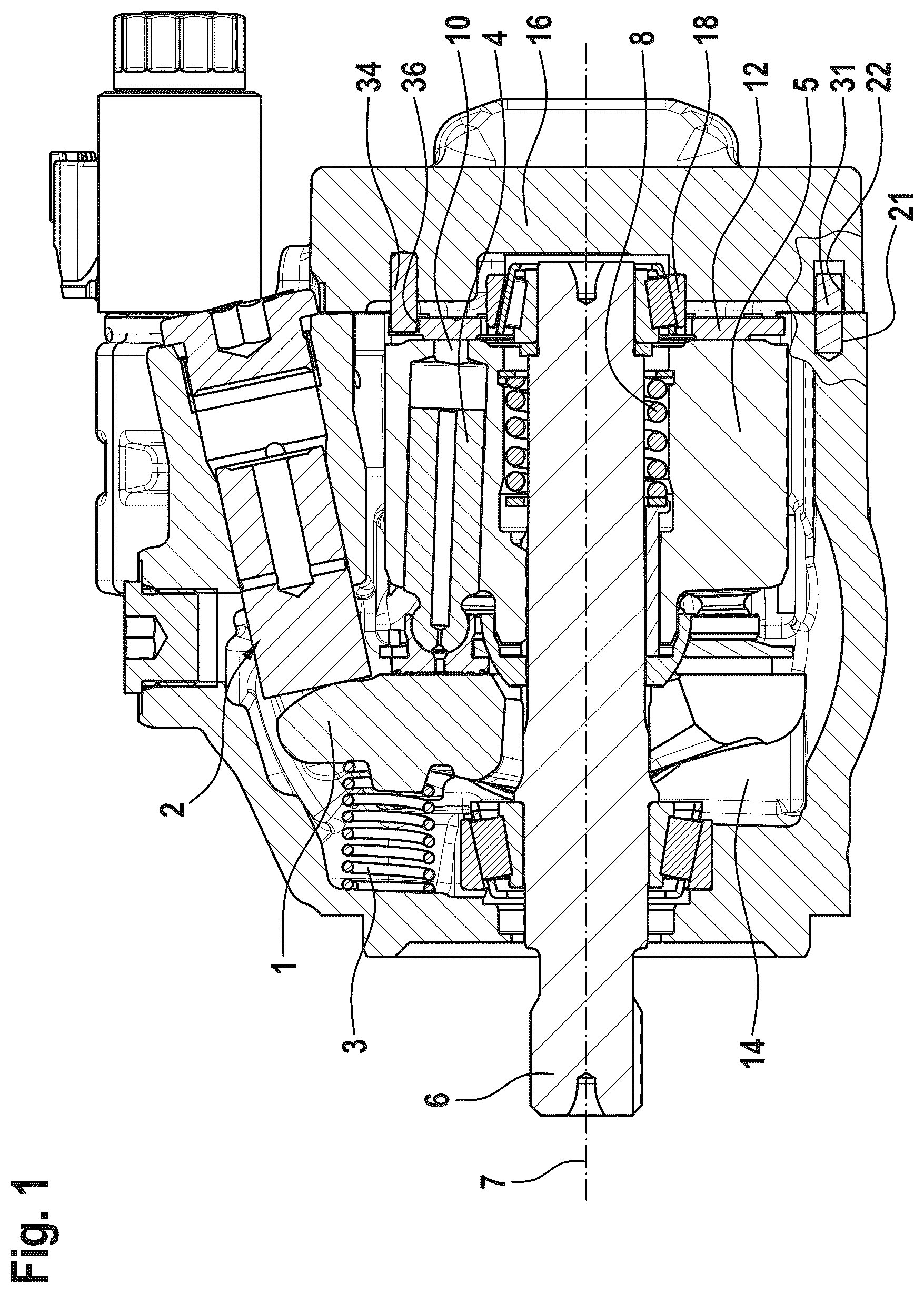 Patent US12480402 — Centering the housing parts of an axial piston machine — Figure 1