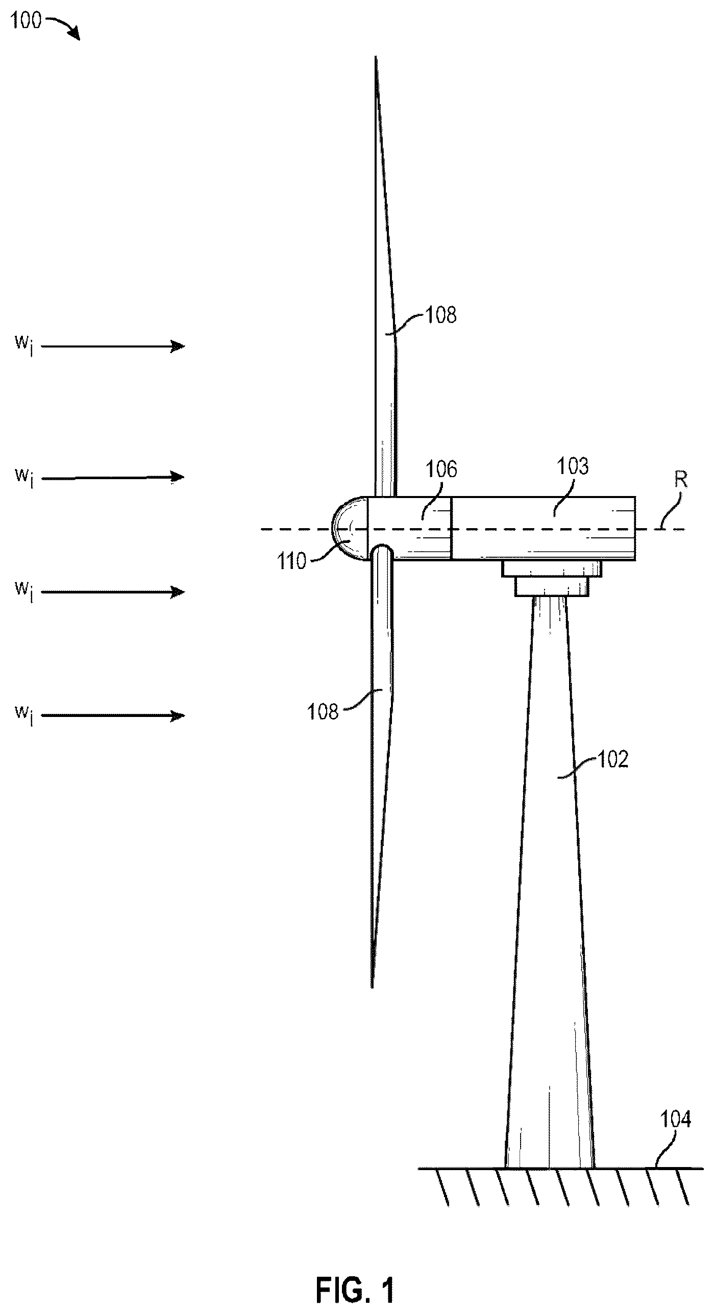 Patent US12480404 — Structure and method for a flexible trailing edge projection of an airfoil — Figure 1