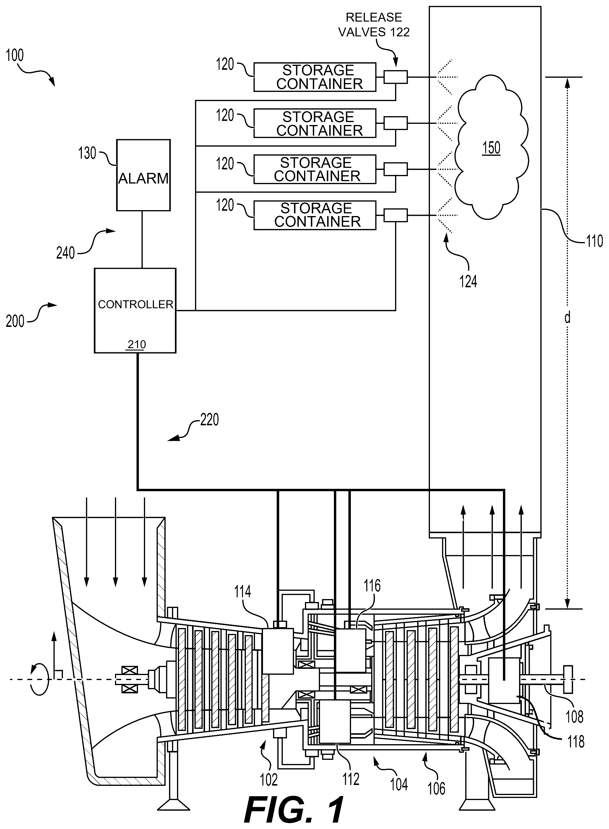 Patent US12480442 — Systems and methods for controlling an exhaust system — Figure 1