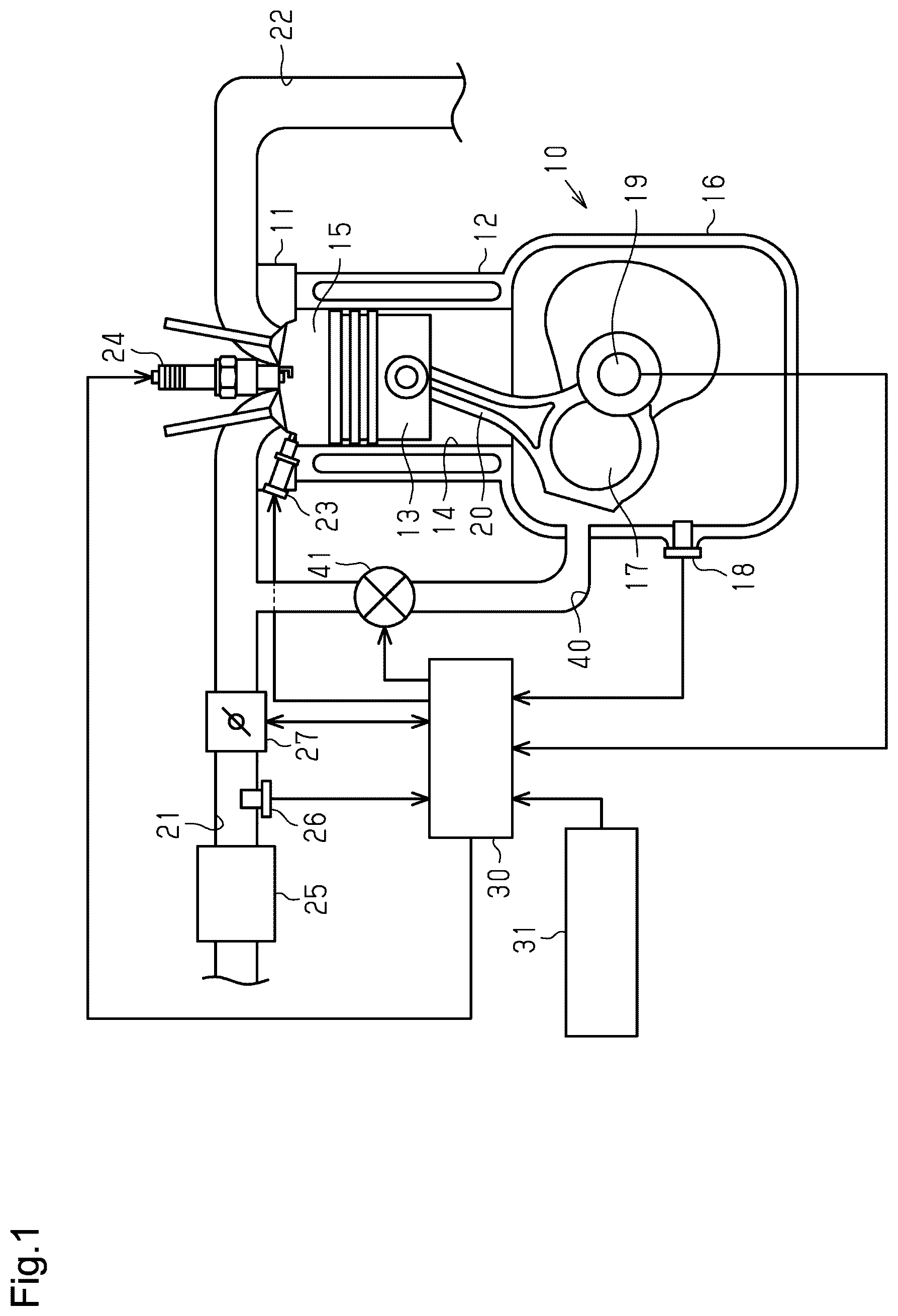 Patent US12480456 — Controller for internal combustion engine — Figure 1