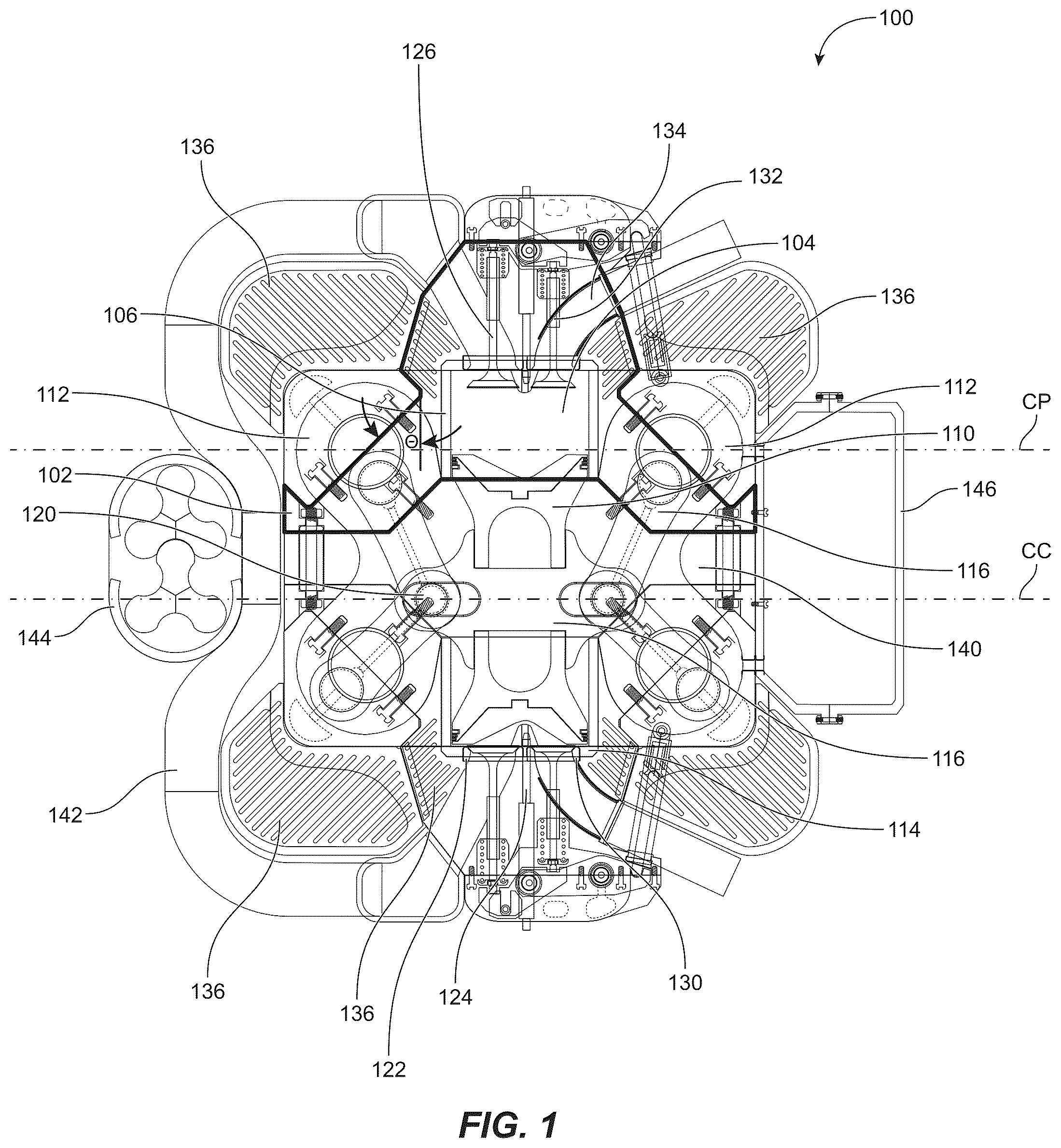 Patent US12480457 — Internal combustion engine — Figure 1