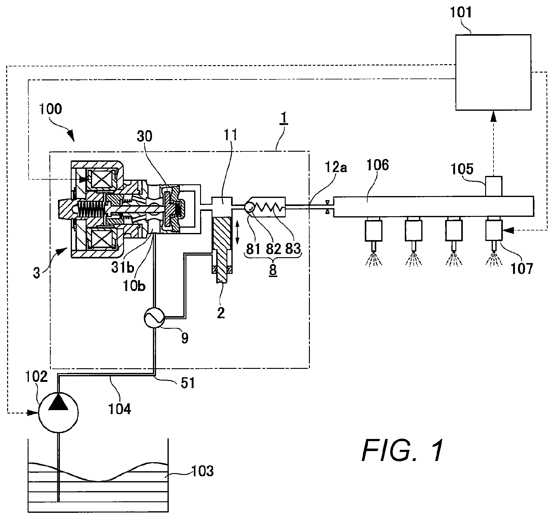 Patent US12480465 — Fuel pump — Figure 1