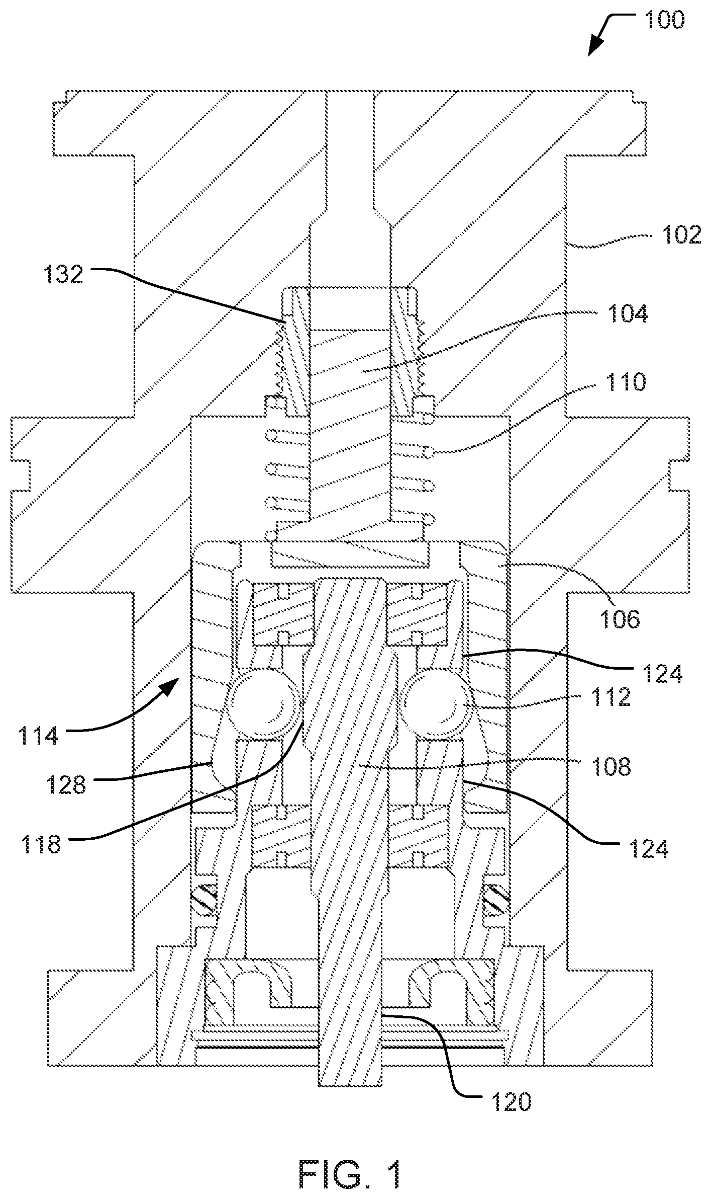 Patent US12480482 — Balanced pump-axial piston pump — Figure 1