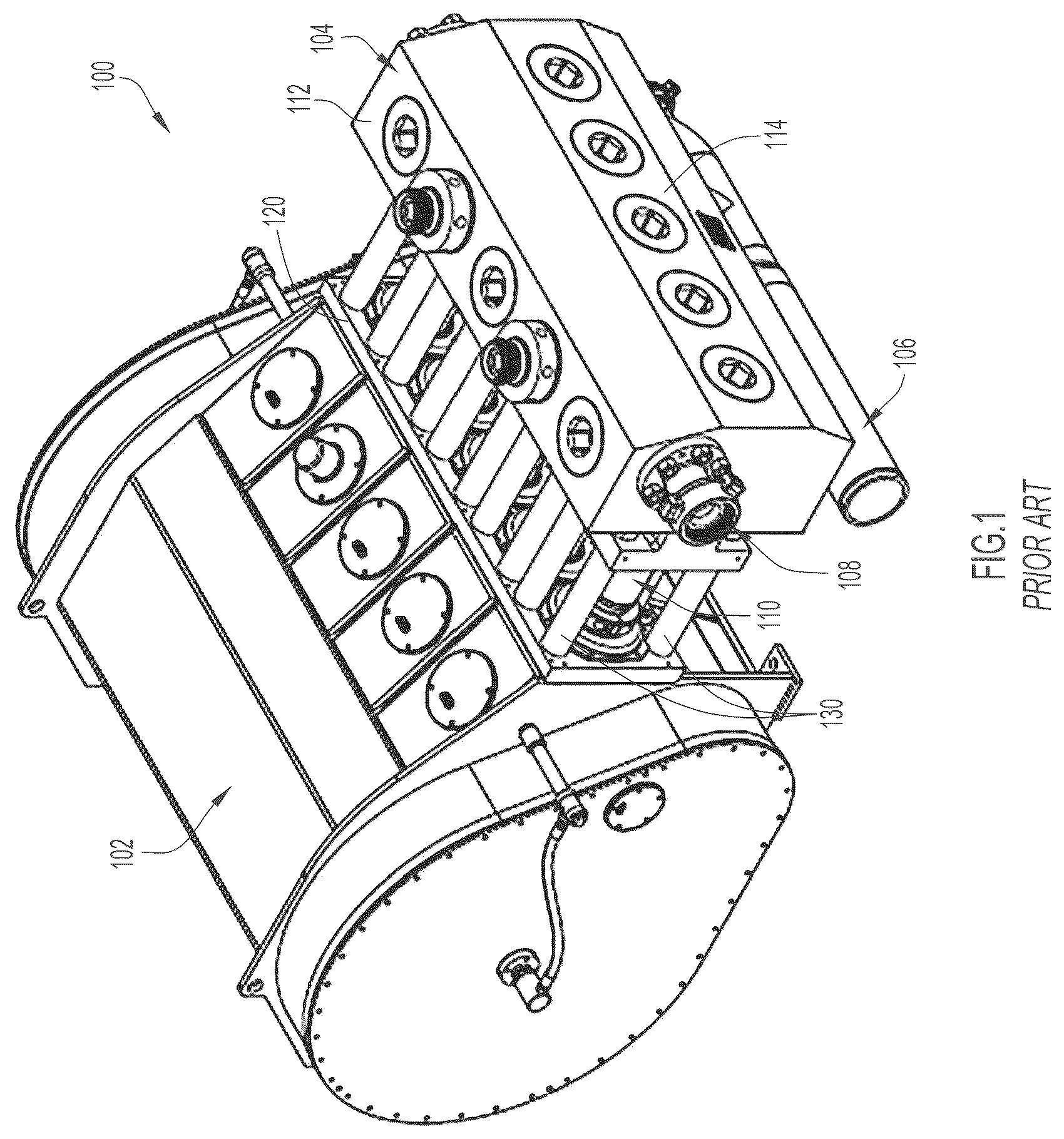 Patent US12480488 Figure 1 – Fluid end with extension plate