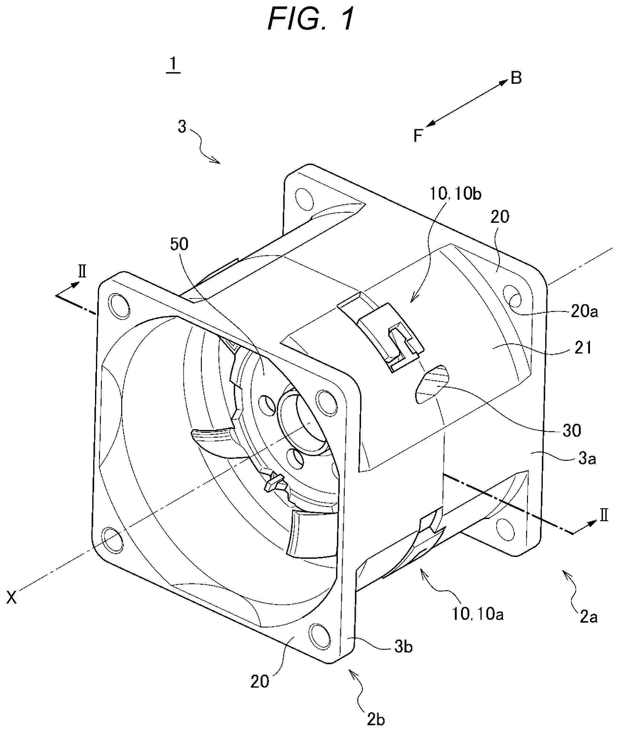 Patent US12480505 Figure 1 – Axial fan