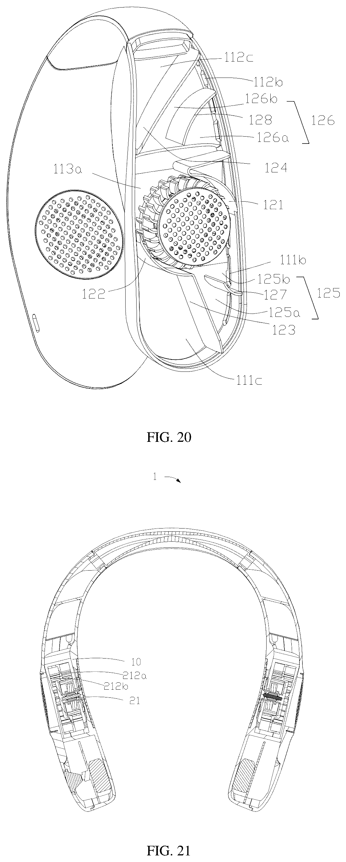 Patent US12480508 Figure 10 – Centrifugal fan, neck fan, and vortex shell assembly