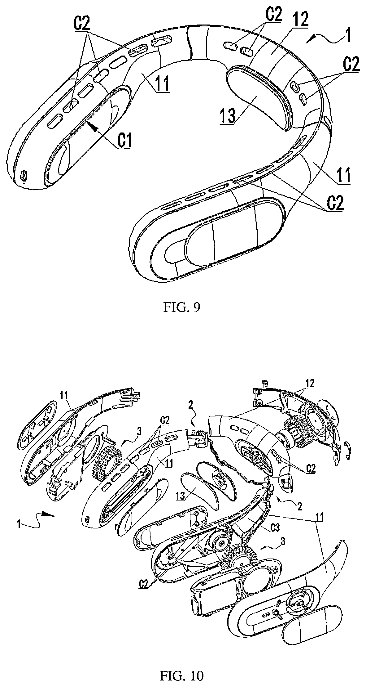 Patent US12480509 Figure 5 – Neck fan