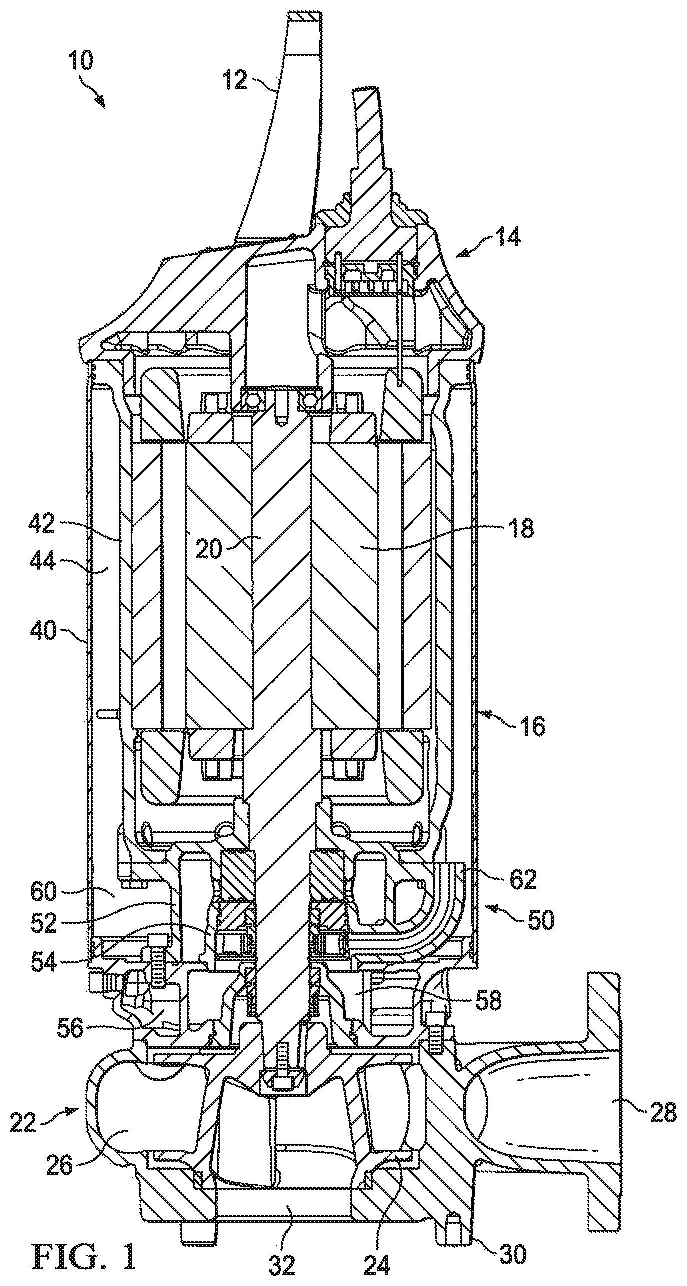 Patent US12480526 — Pump with impeller for circulating cooling fluid and related impeller — Figure 1