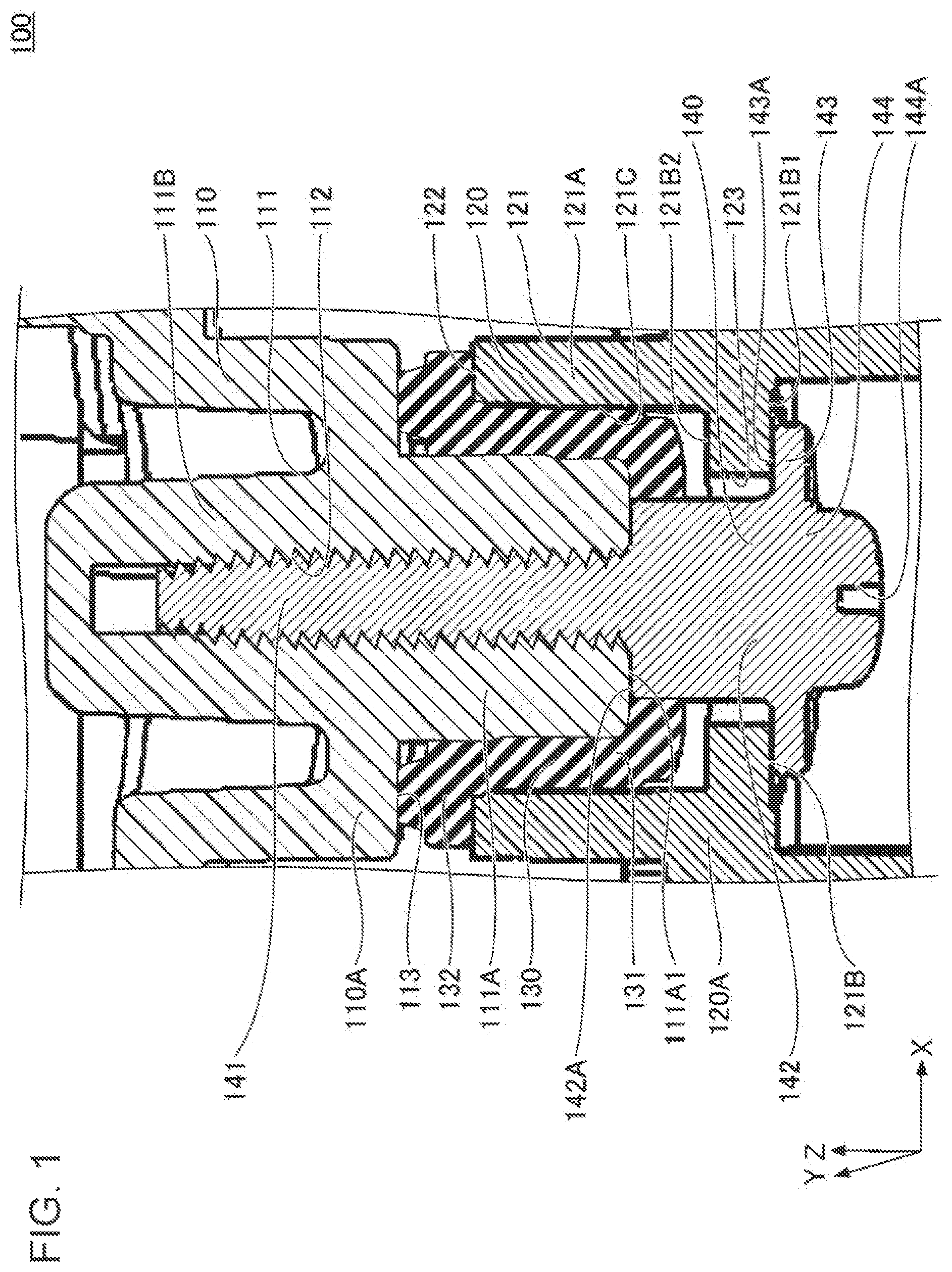 Patent US12480538 — Connection structure — Figure 1