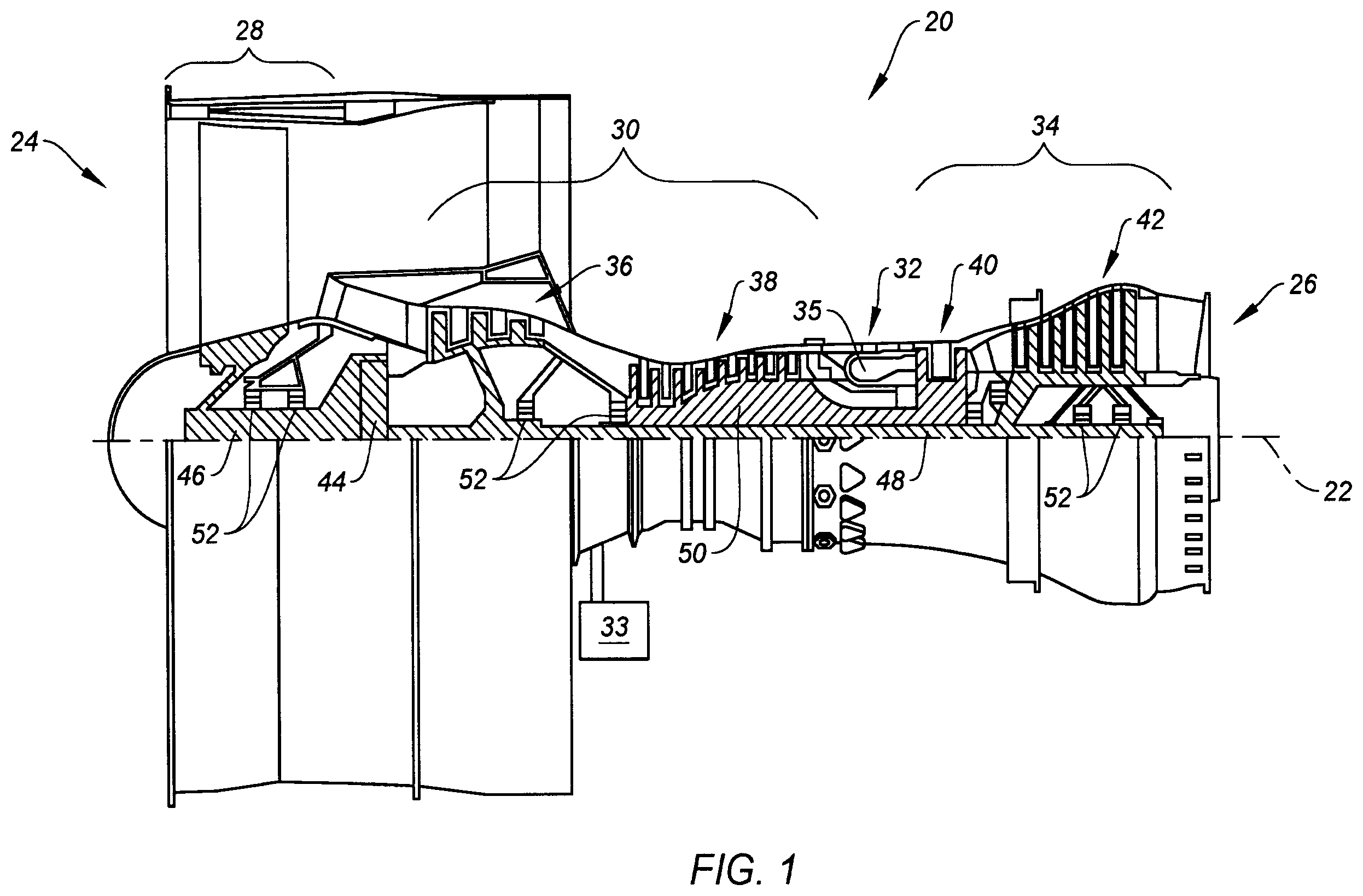 Patent US12480546 — Shaft bearing retainer assembly — Figure 1