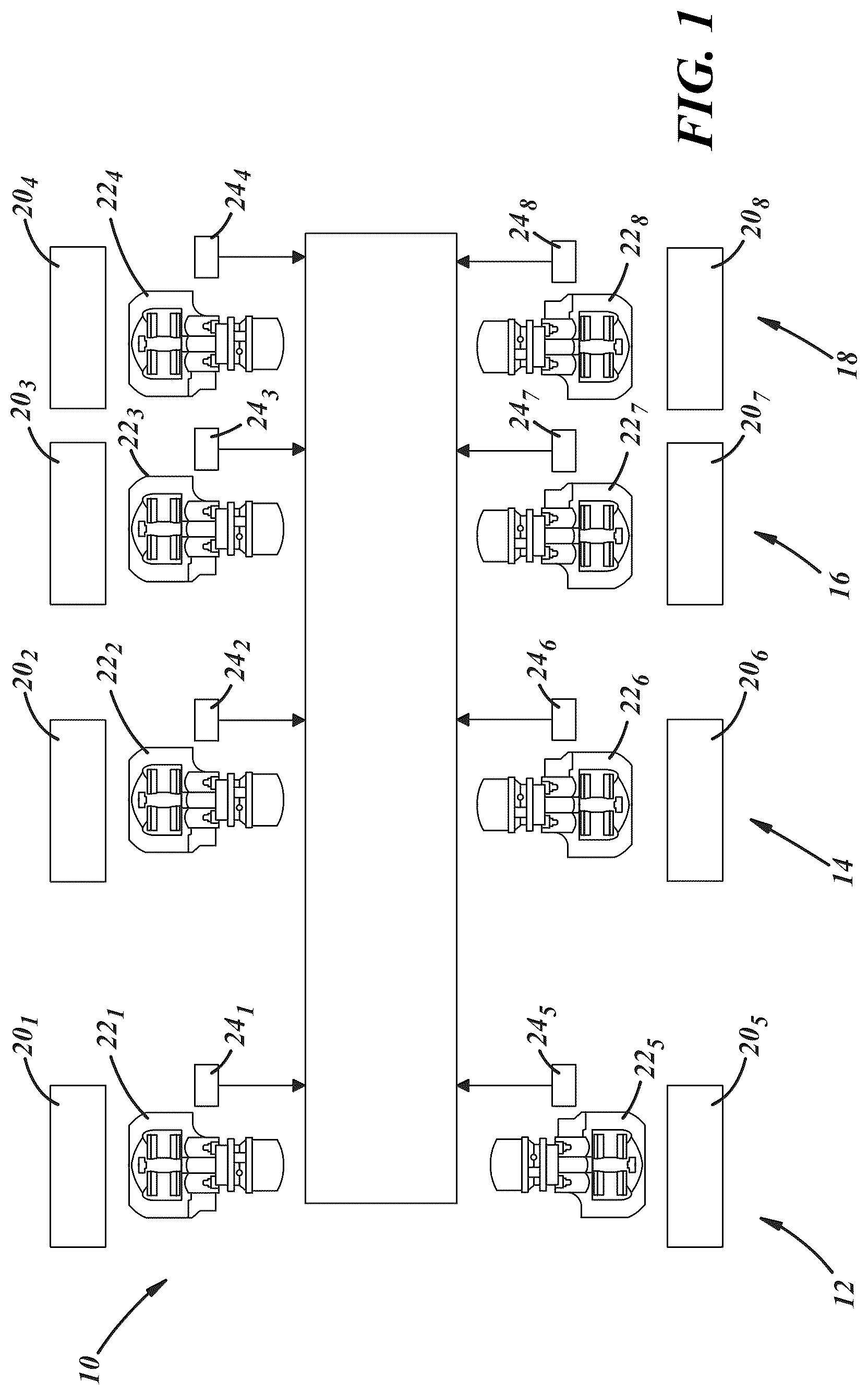 Patent US12480555 Figure 1 – System and method for controlling a plurality of sensors