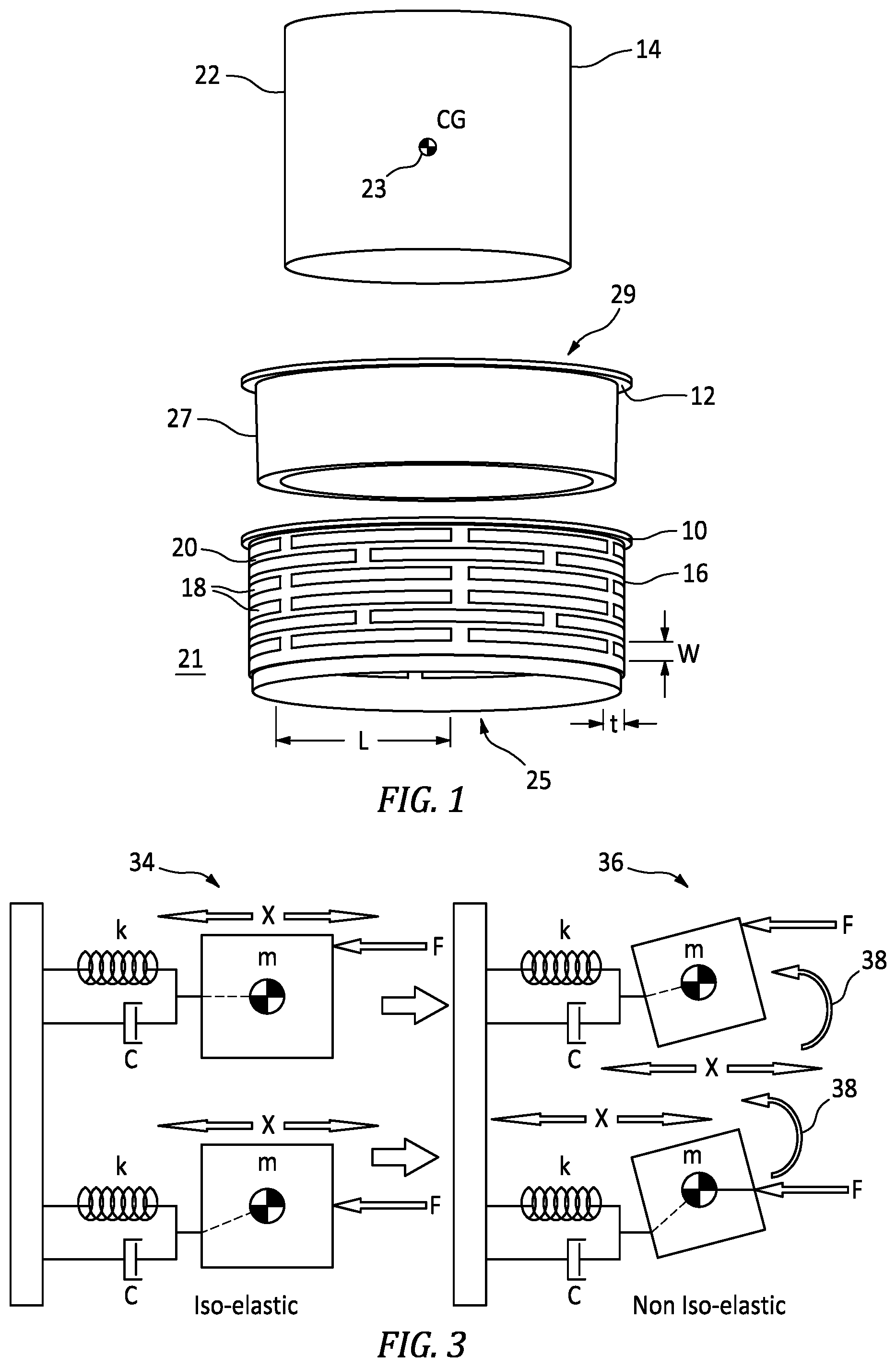 Patent US12480558 — 3-axis tunable metal isolator — Figure 1