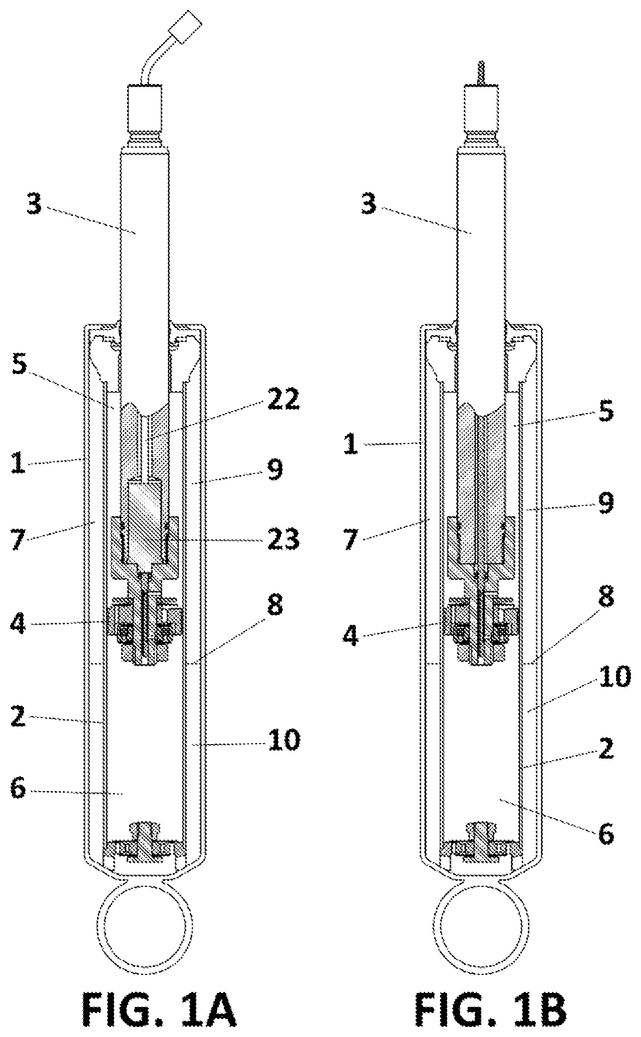 Patent US12480560 — Shock absorber with multiple damping laws — Figure 1