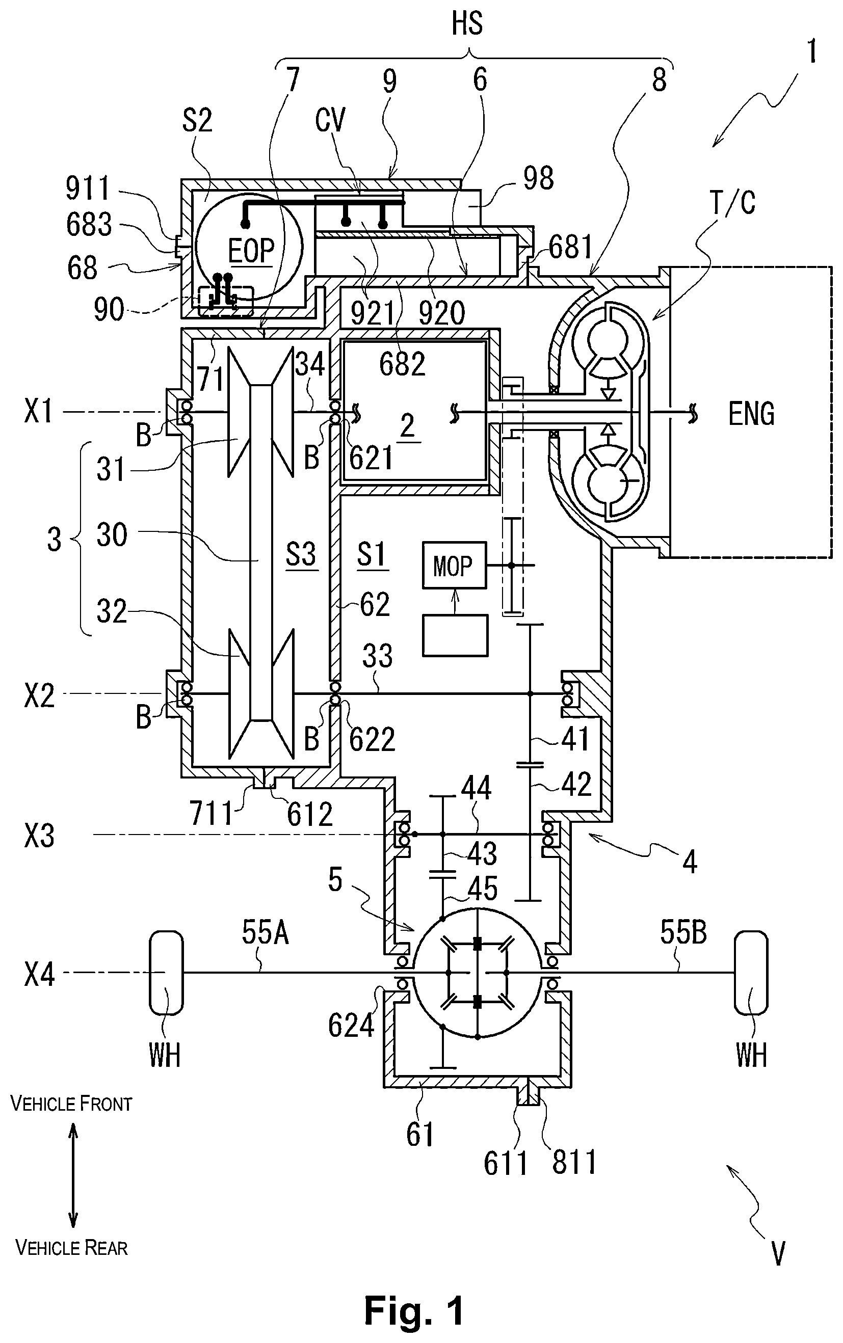 Patent US12480573 — Power transmission device — Figure 1