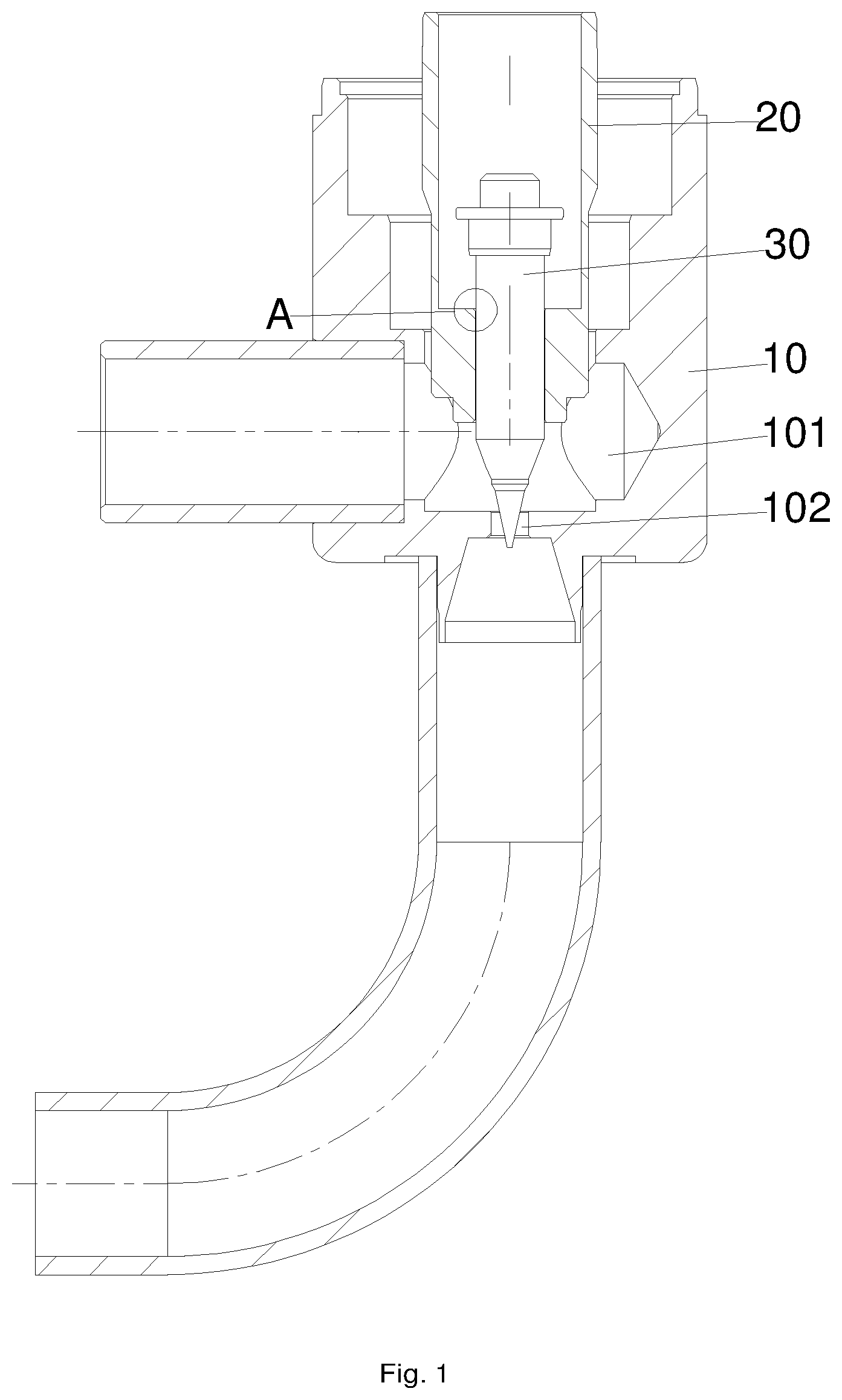 Patent US12480582 — Electronic expansion valve — Figure 1