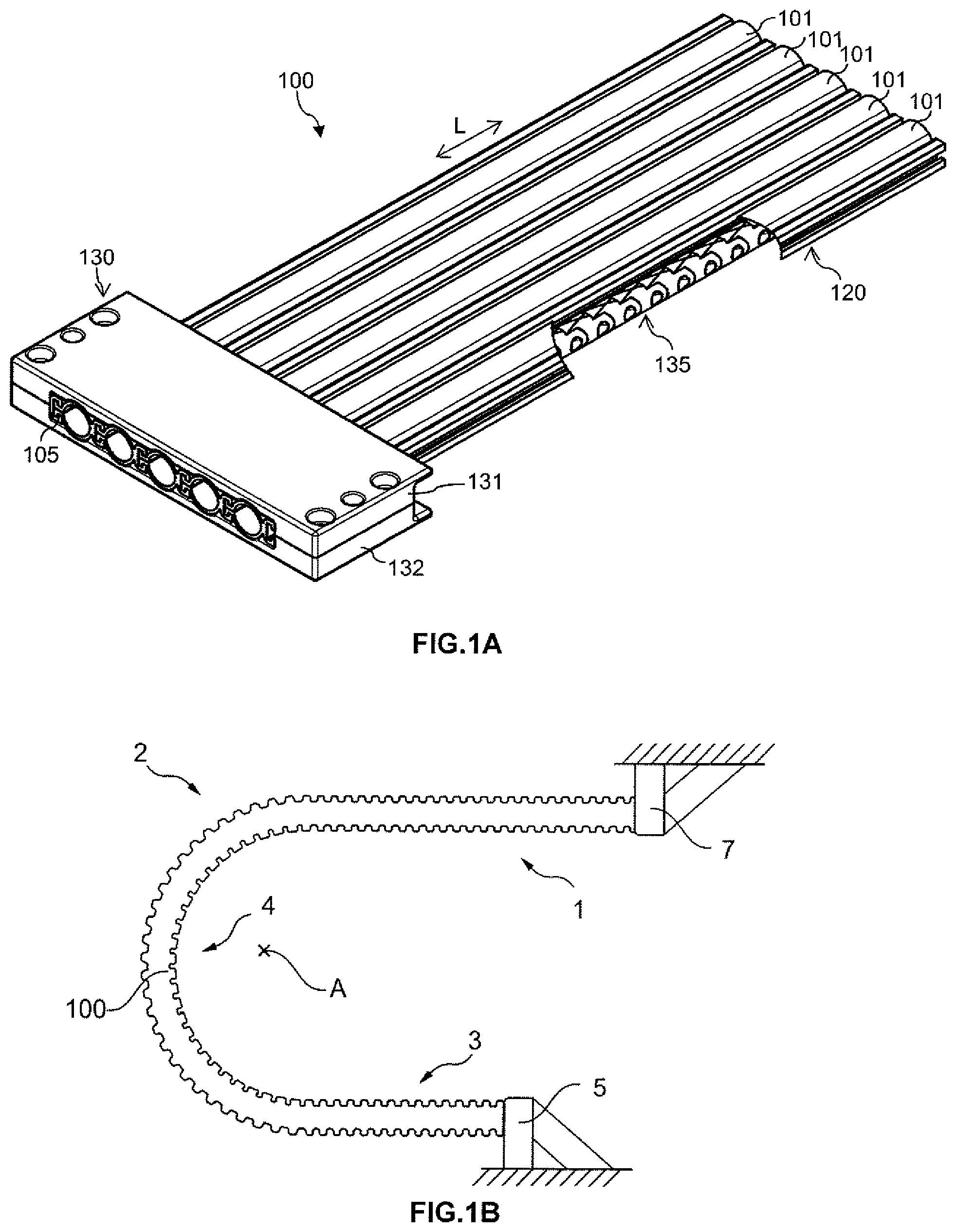 Patent US12480601 — Compact line guide for clean room applications and production method — Figure 1