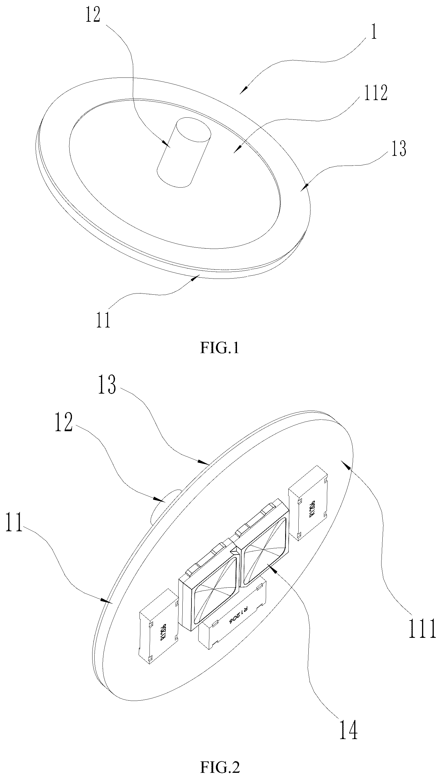 Patent US12480627 — Light board structure and bulb cap and light bulb using the same — Figure 1