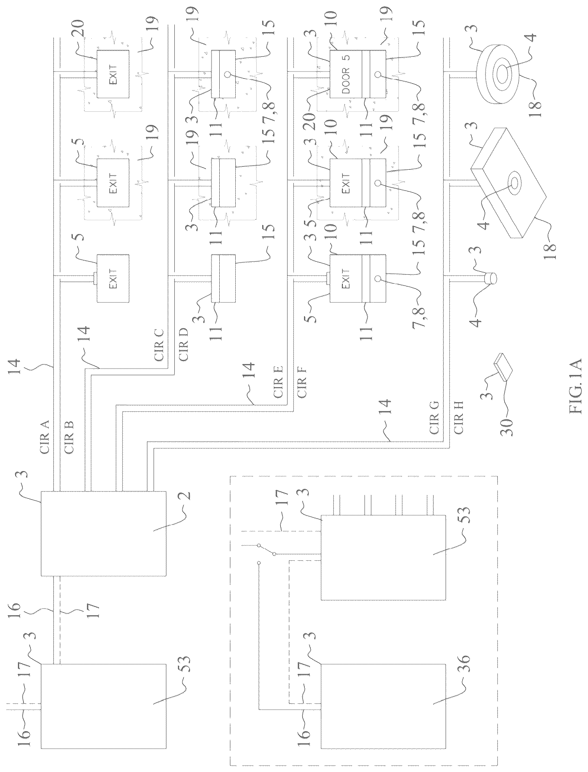 Patent US12480630 — Building egress lighting apparatus method and system with direction designator projection features — Figure 1