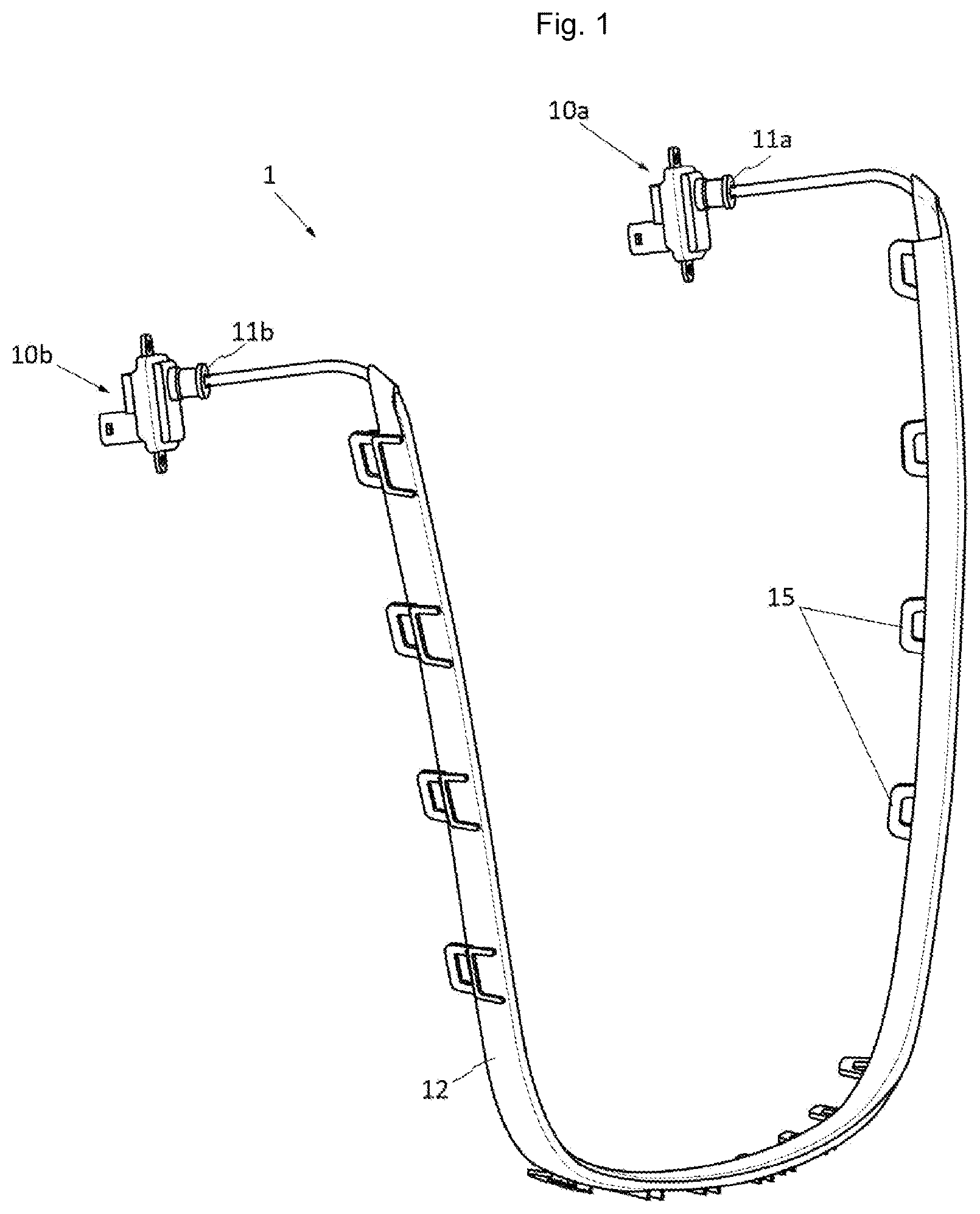 Patent US12480633 — Optical module for a light-emitting device of a motor vehicle — Figure 1