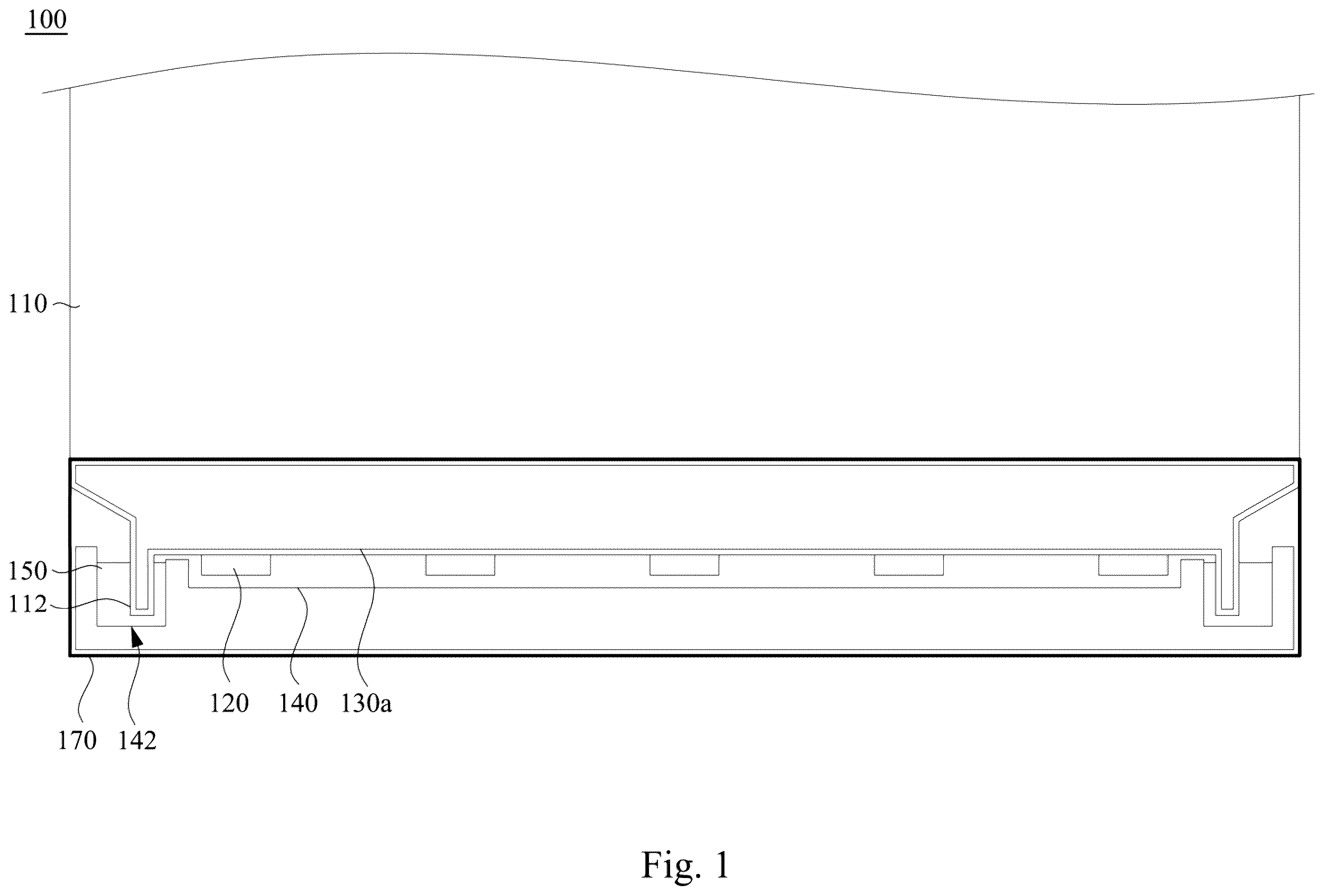 Patent US12480650 — Front light module and manufacturing method thereof — Figure 1