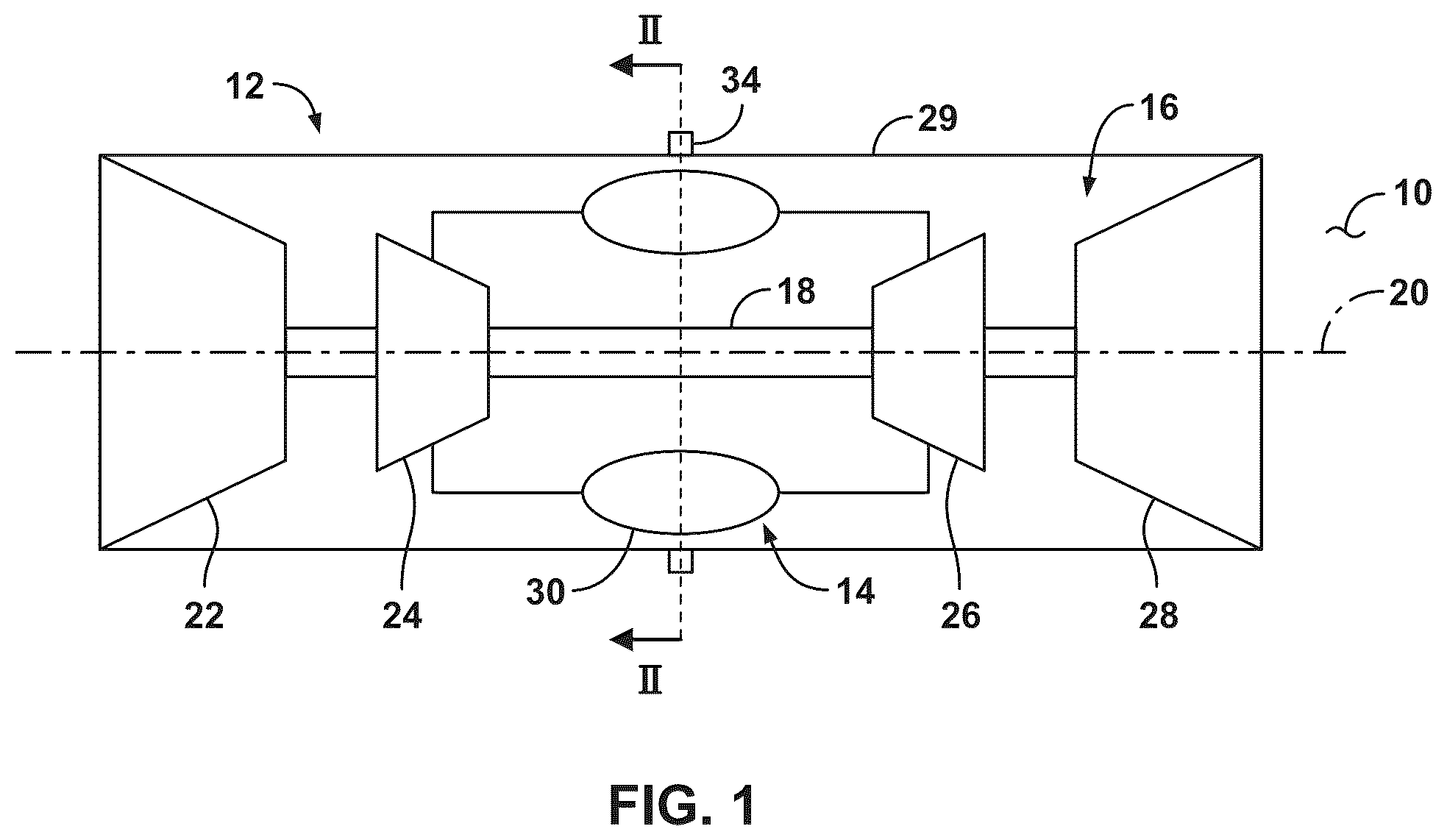 Patent US12480657 — Gas turbine engine and fuel nozzle therefor — Figure 1