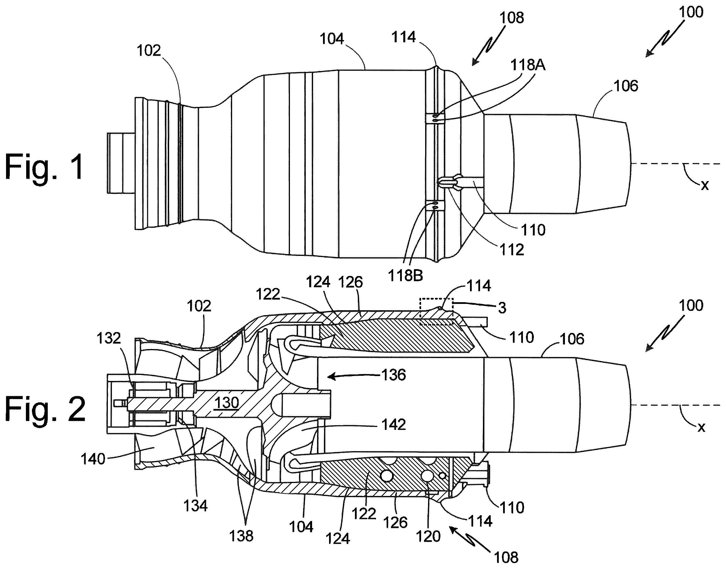 Patent US12480658 — Cooling fuel injector system for an attritable engine — Figure 1