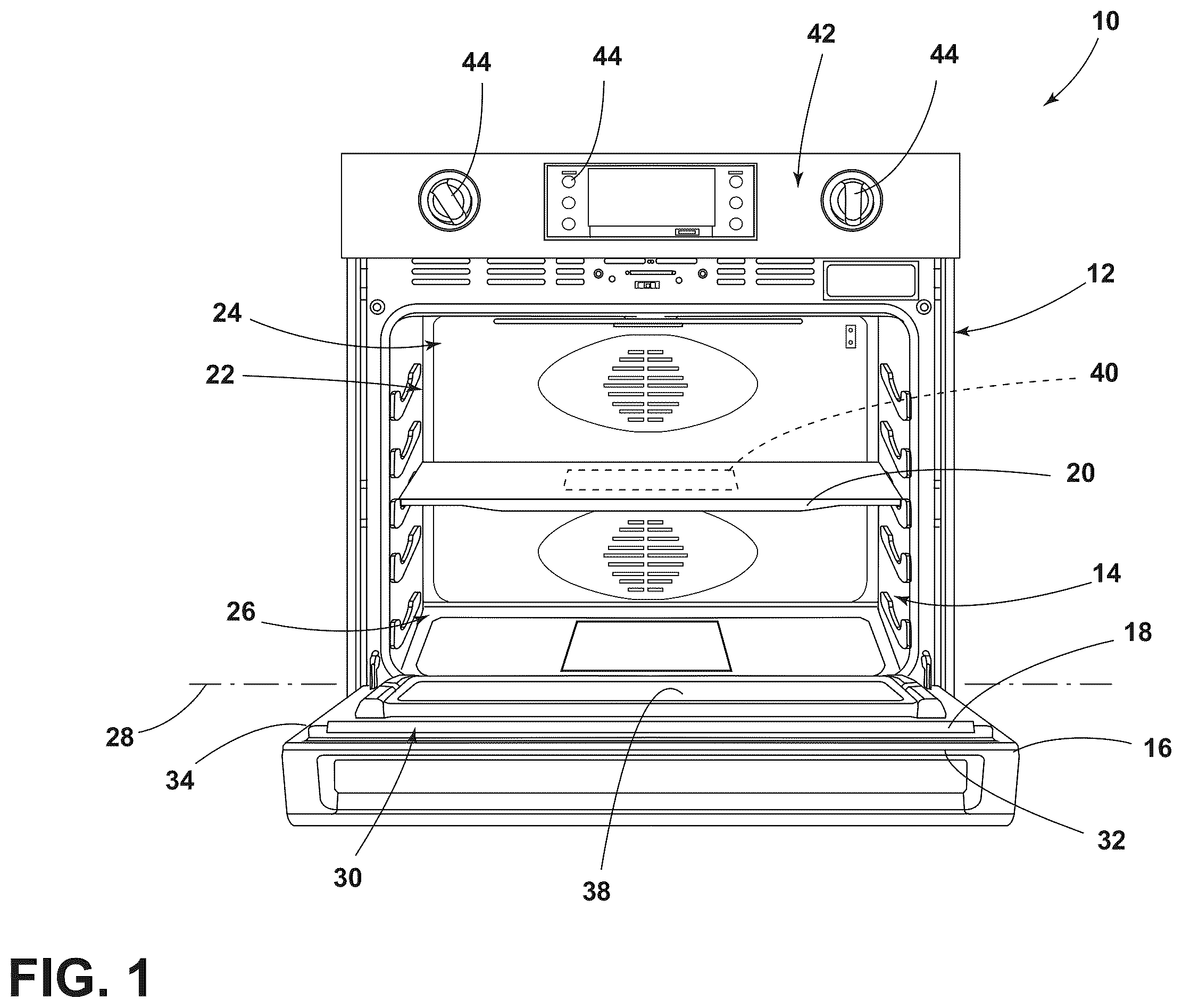 Patent US12480664 — Cooking appliance — Figure 1