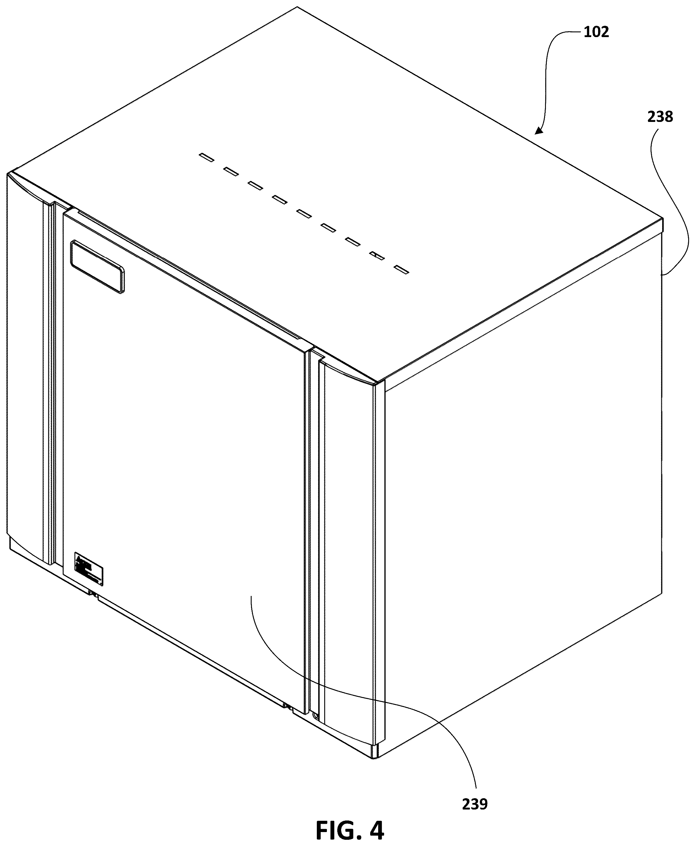 Patent US12480693 Figure 4 – Dry cooler for an ice maker