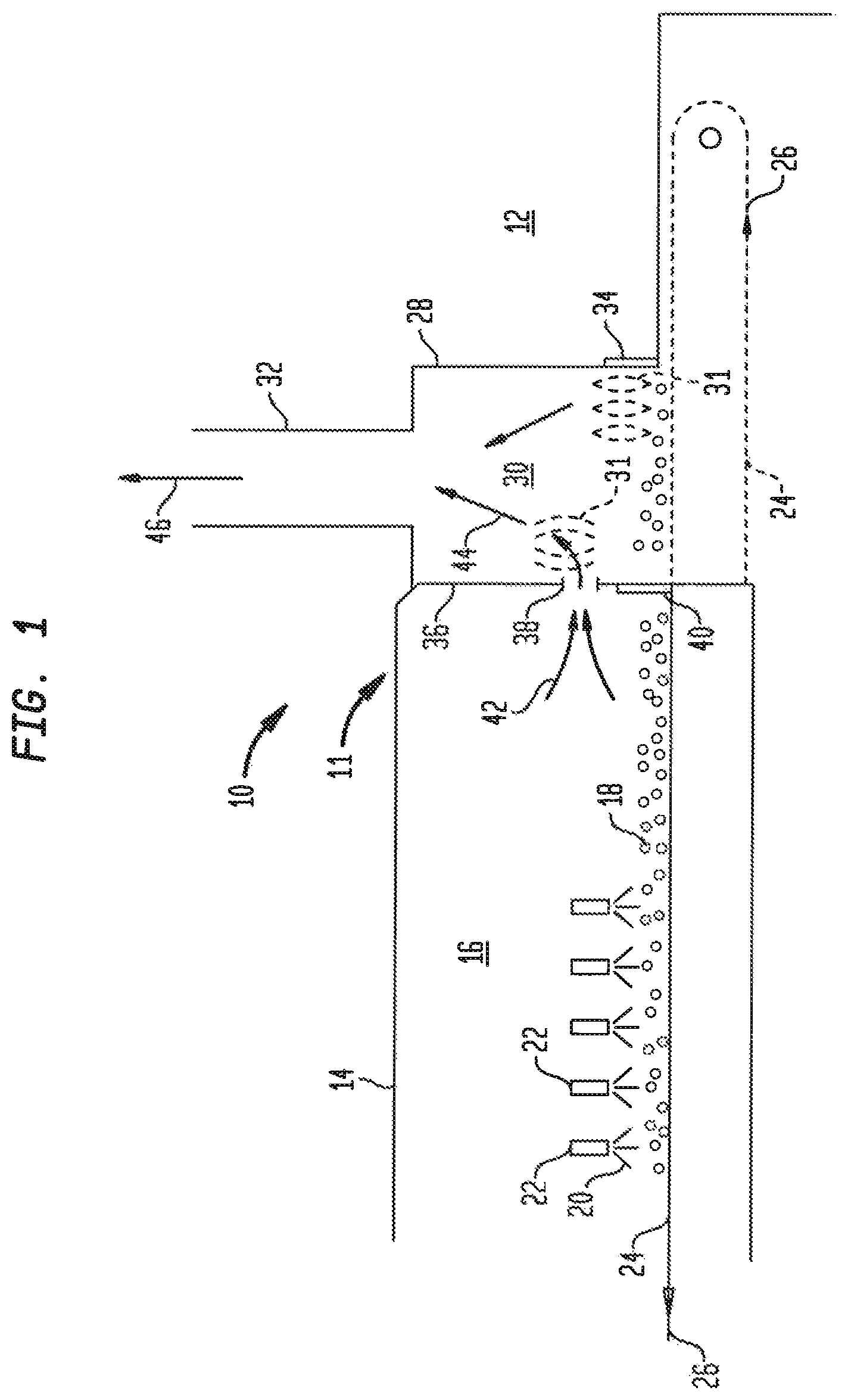 Patent US12480703 — Food freezer with internal exhaust — Figure 1
