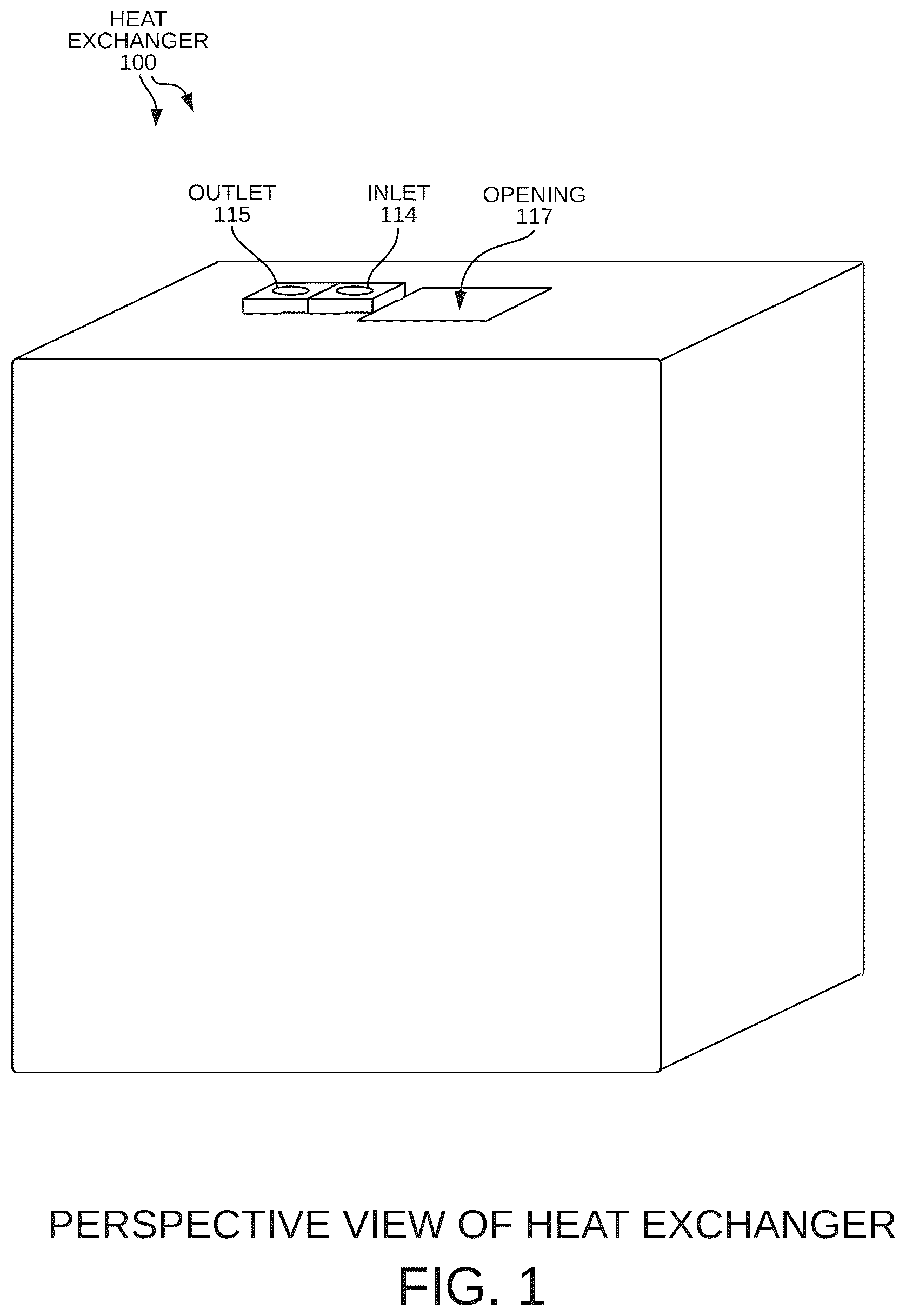 Patent US12480714 — Heat exchanging channel forming an internal cavity that stores cryogenic material — Figure 1