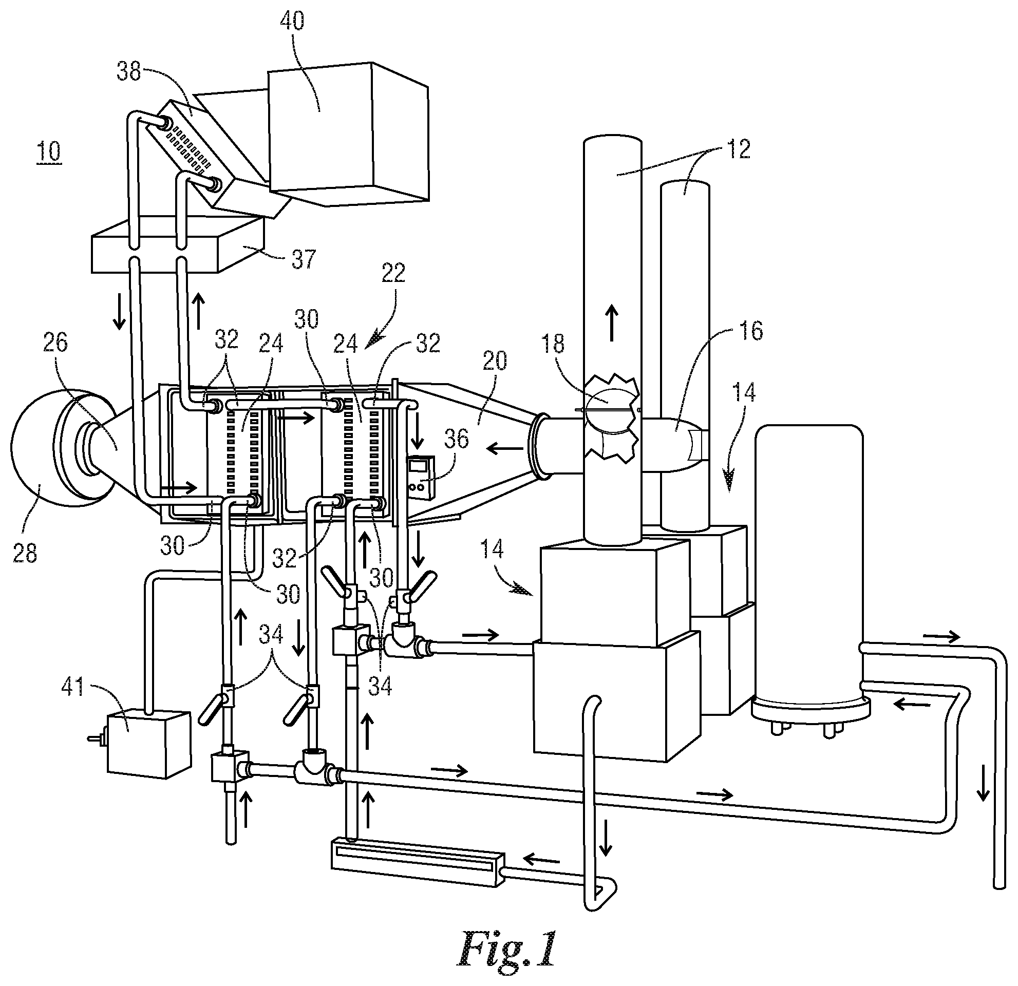 Patent US12480720 — Flue gas energy recovery system and method — Figure 1