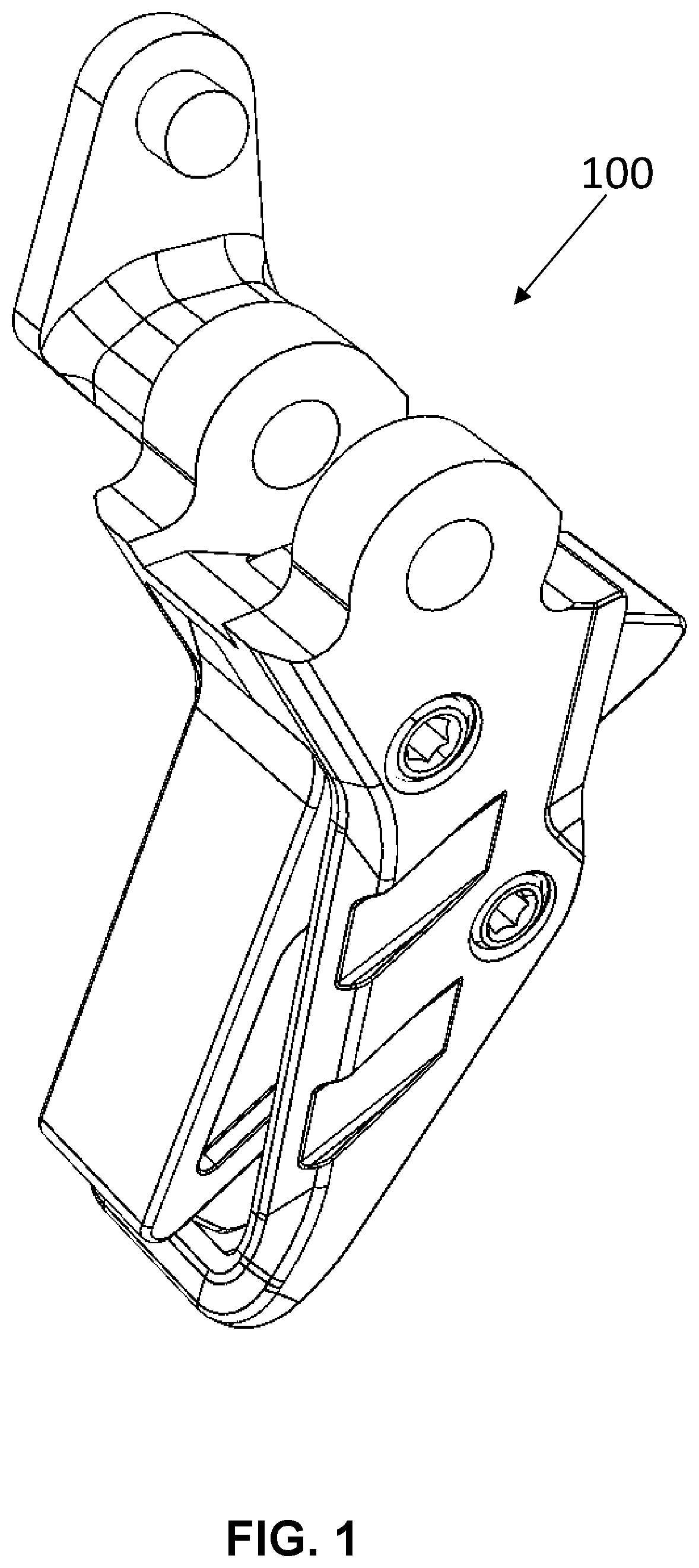 Patent US12480728 — Firearm trigger with safety blade — Figure 1