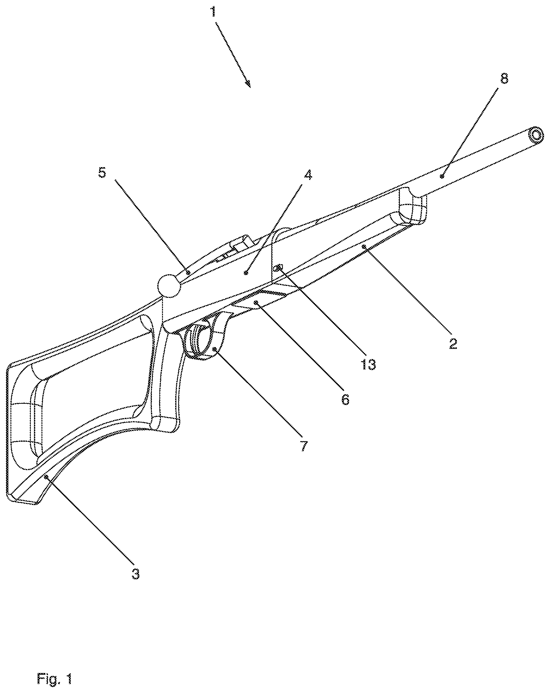Patent US12480739 — Repeating firearm — Figure 1