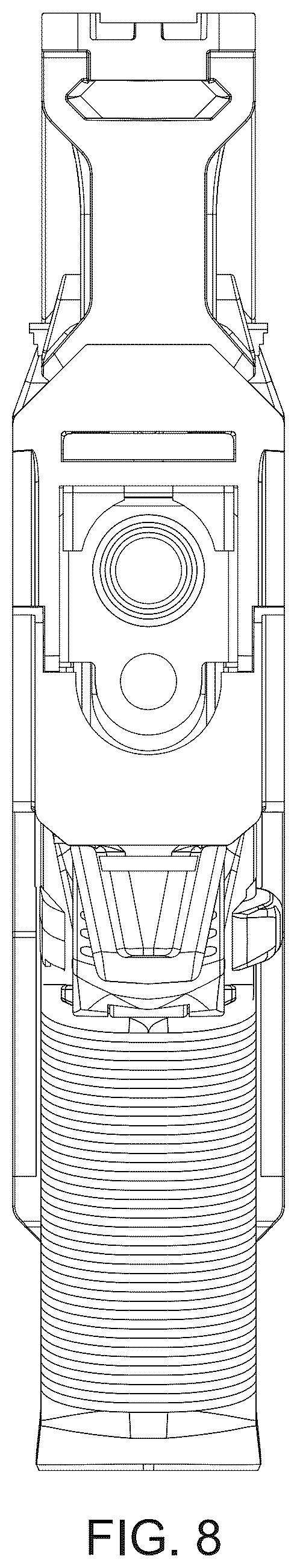 Patent US12480740 Figure 8 – Two-part folding trigger for a folding firearm