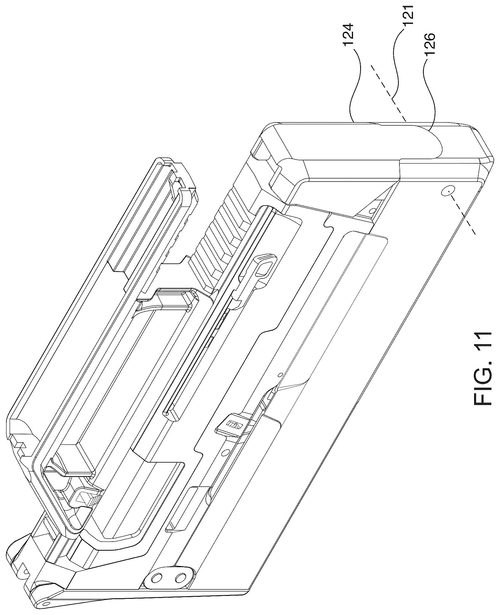 Patent US12480740 Figure 11 – Two-part folding trigger for a folding firearm