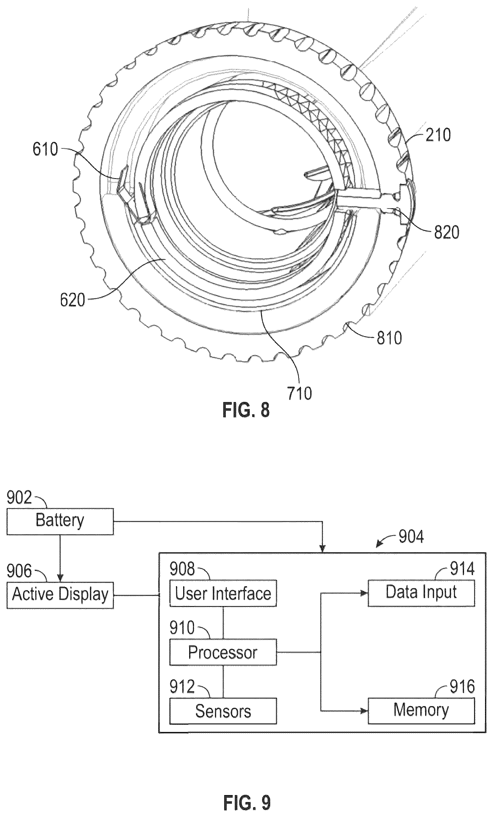 Patent US12480743 Figure 13 – Viewing optic with an enabler interface