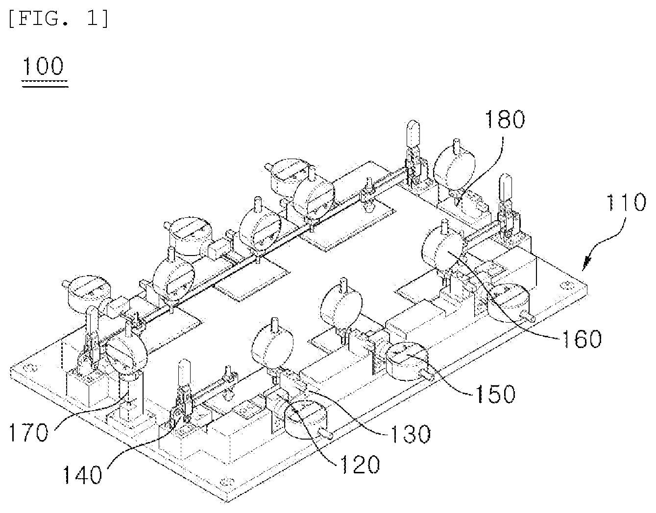Patent US12480754 — Inspection device for cooling plate — Figure 1