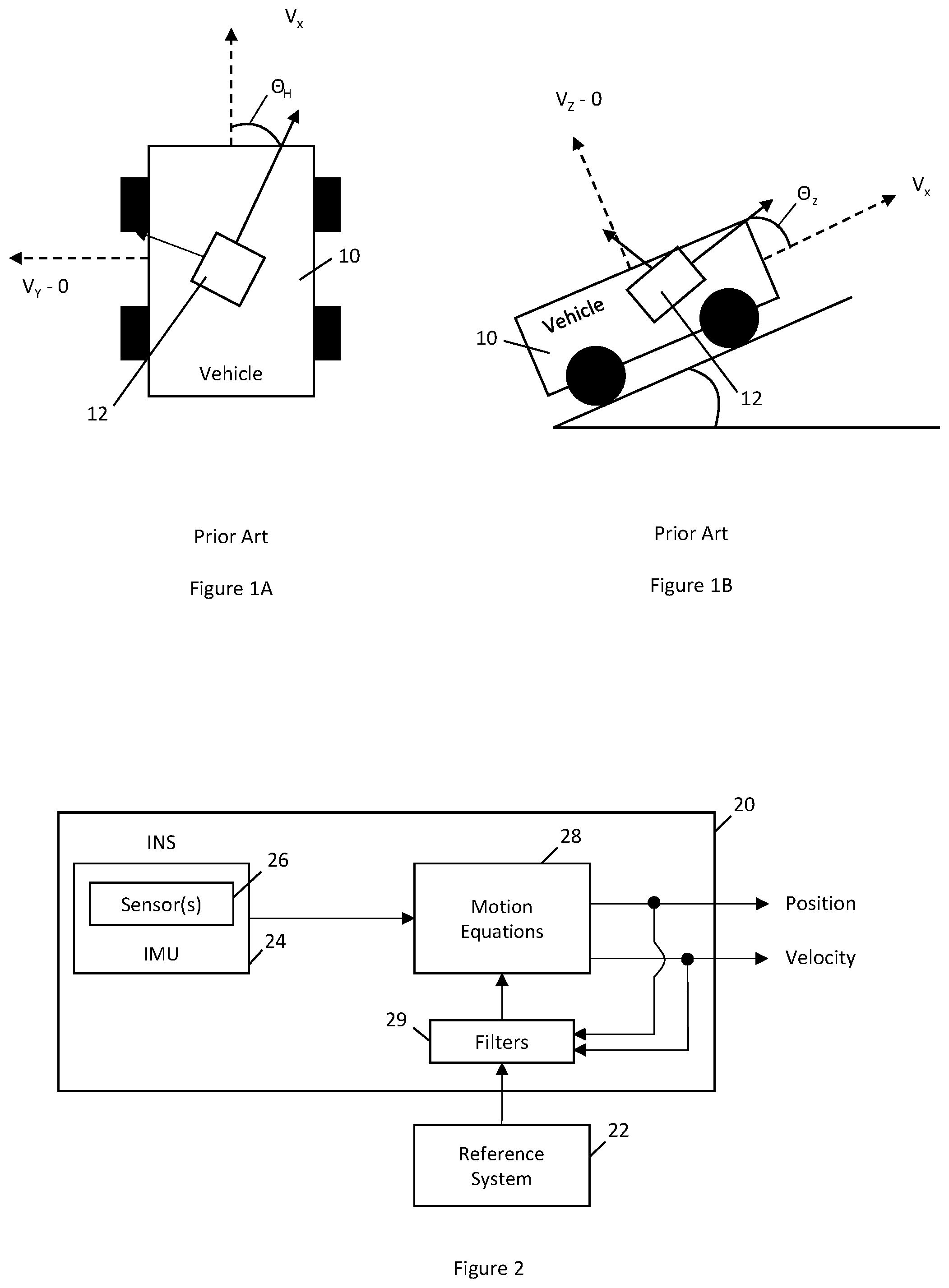 Patent US12480766 — Method and apparatus for reliance upon centripetal acceleration to mitigate error in an inertial navigation system — Figure 1