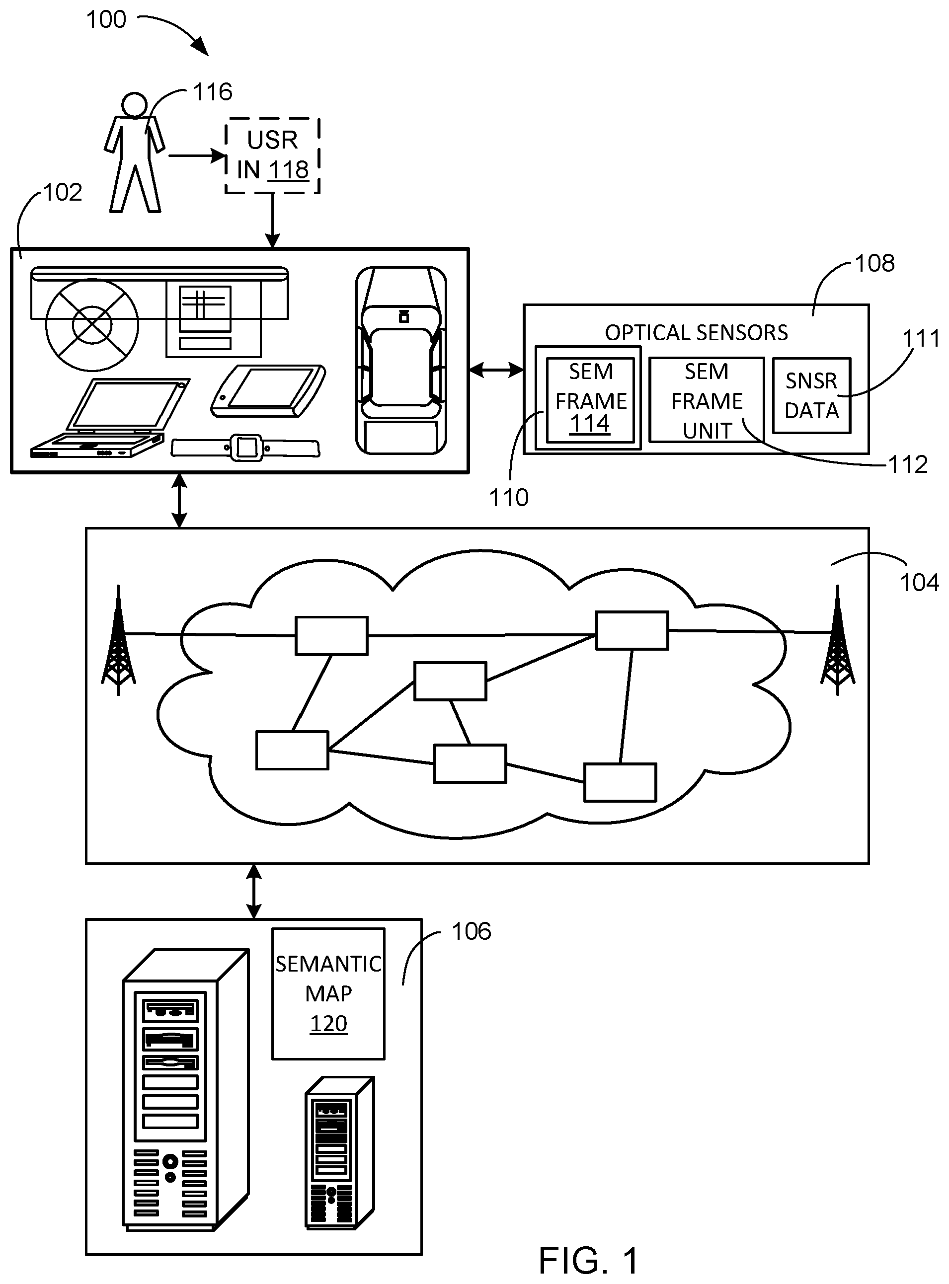 Patent US12480768 — Navigation system with semantic data map mechanism and method of operation thereof — Figure 1