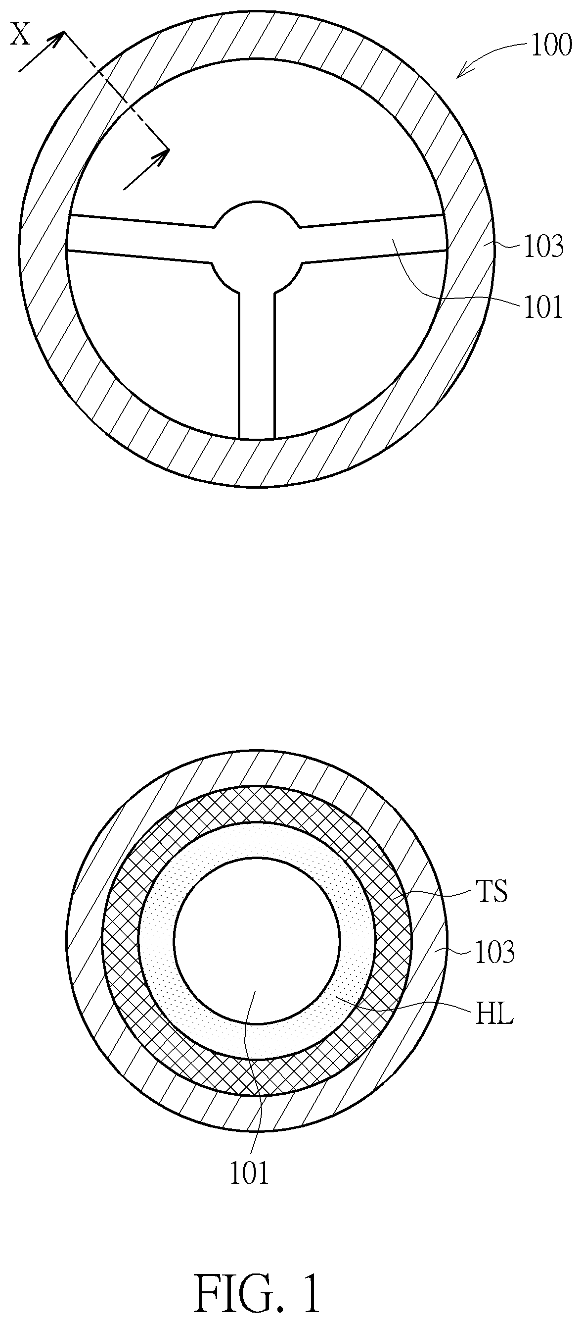 Patent US12480787 — Touch sensing system, multi sensor device and vehicle control device — Figure 1