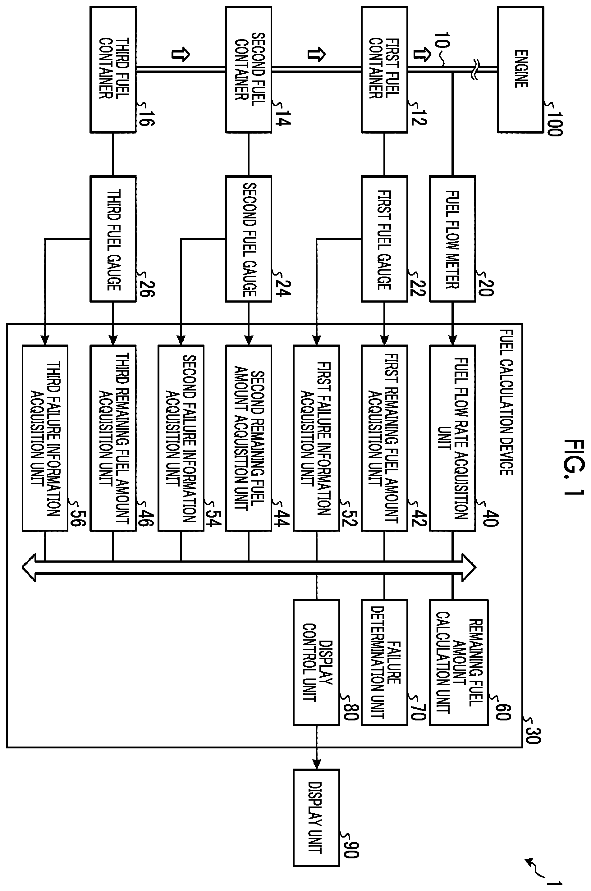 Patent US12480797 — Fuel calculation device, fuel calculation method, and program — Figure 1