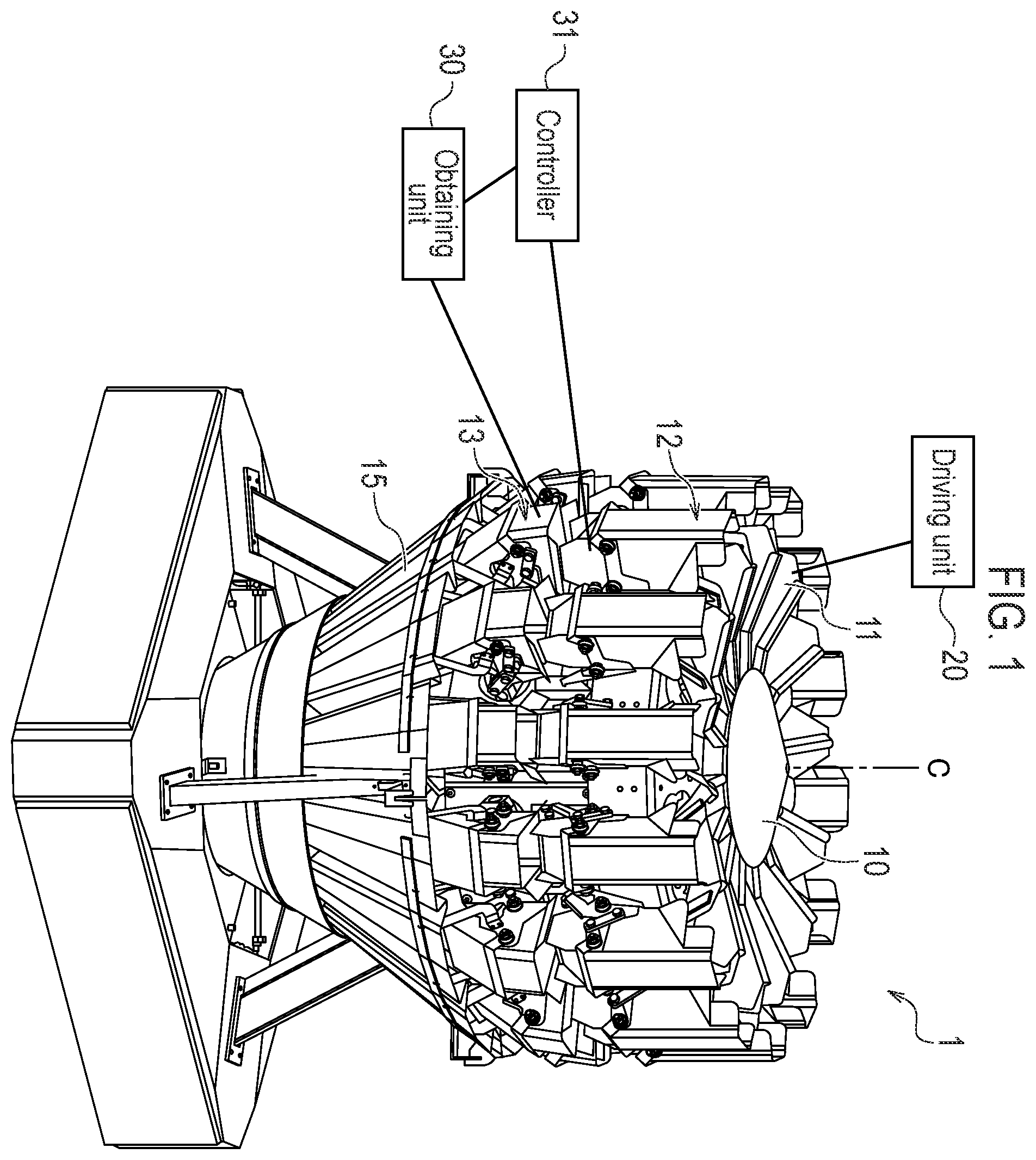 Patent US12480803 — Combination weighing apparatus — Figure 1
